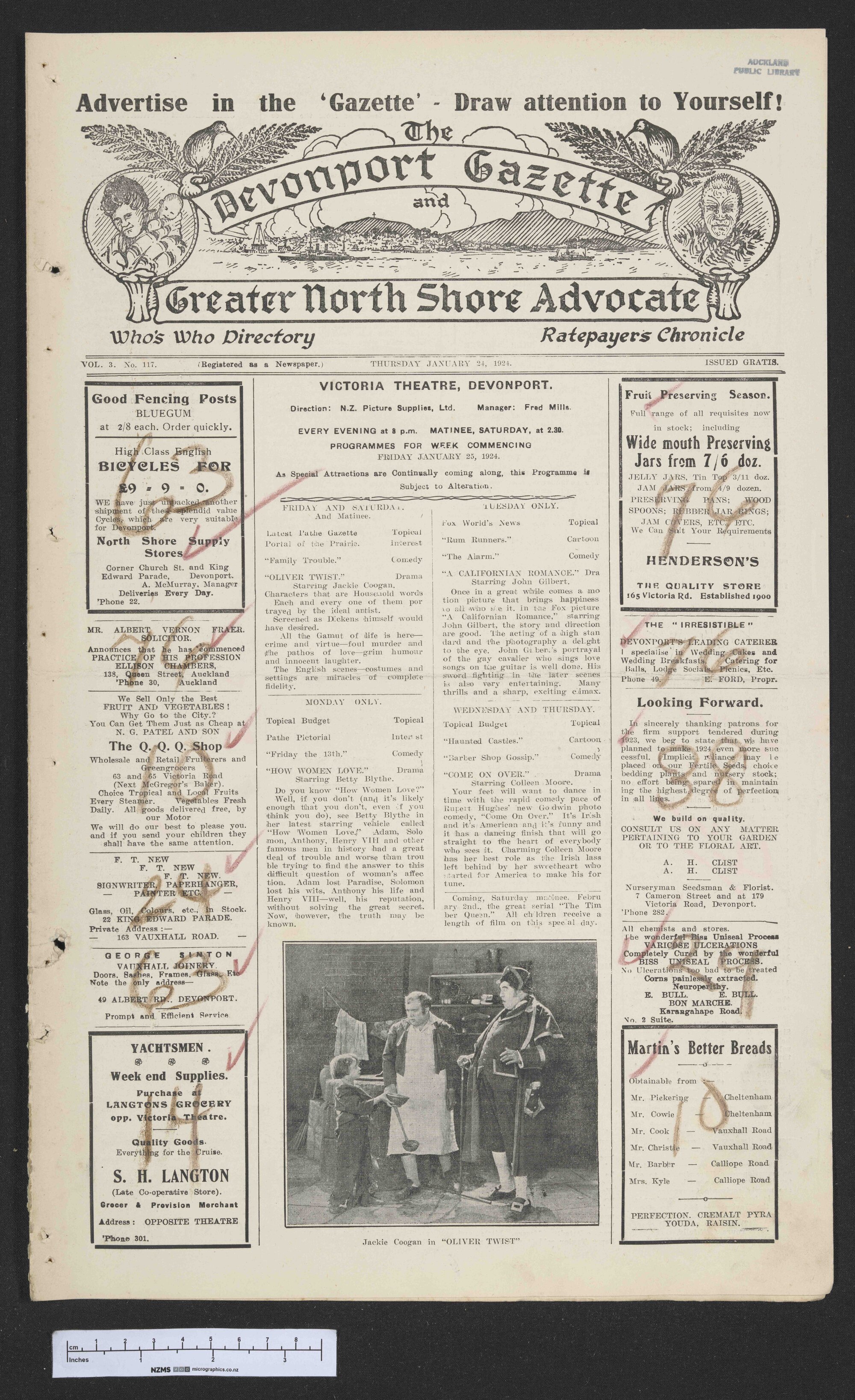 1924-01-24 Devonport Gazette &amp; Greater North Shore Advocate