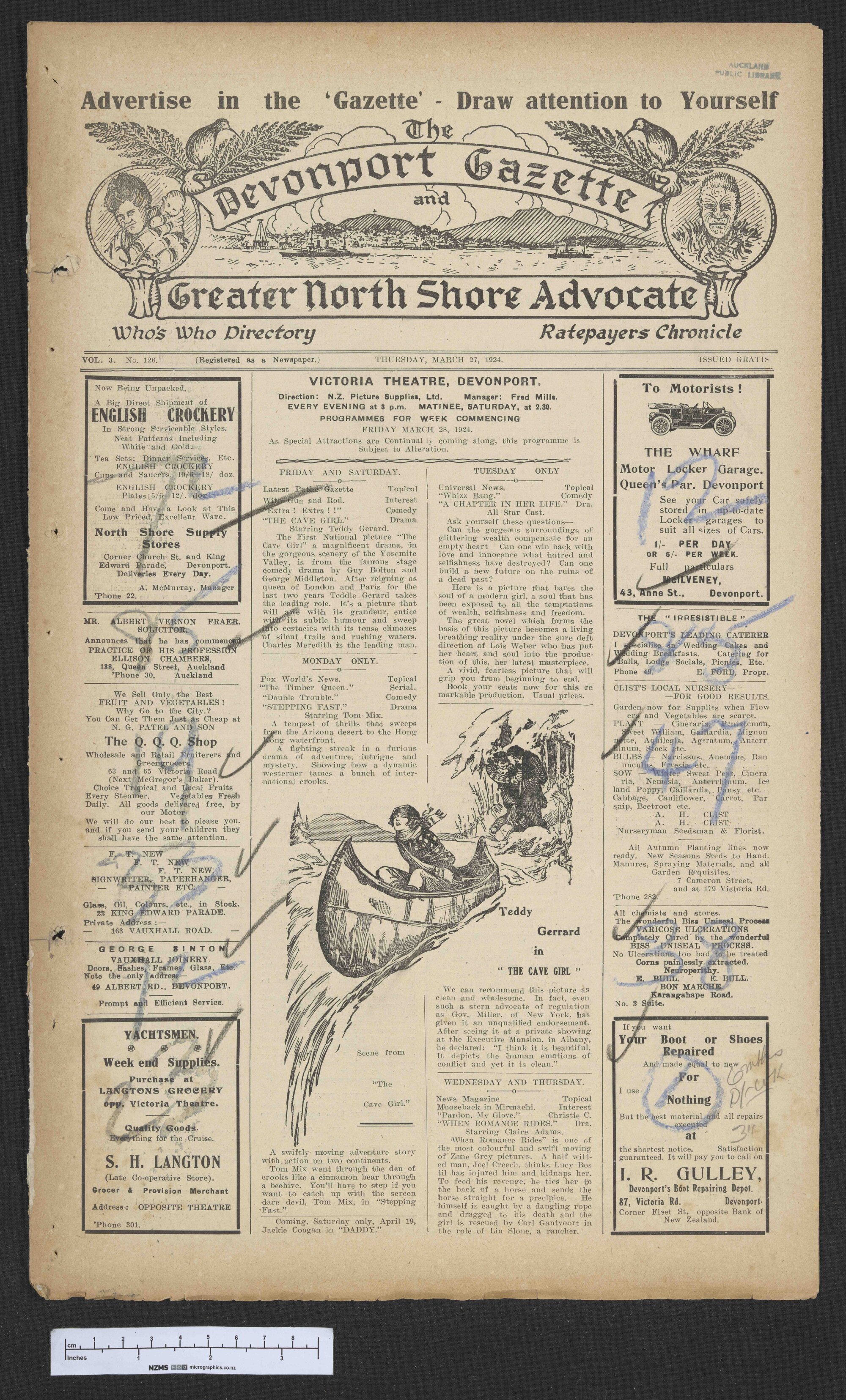 1924-03-27 Devonport Gazette &amp; Greater North Shore Advocate