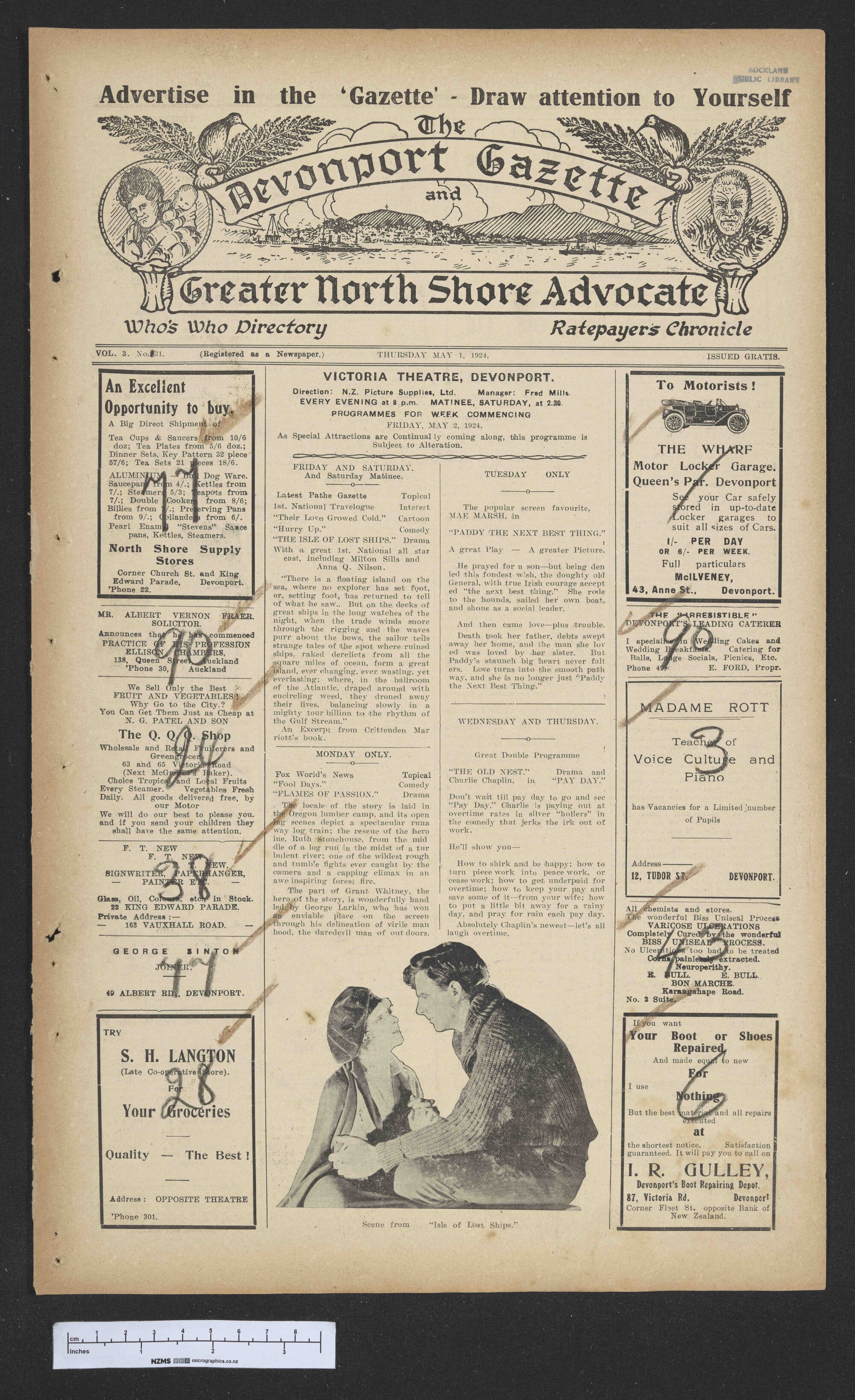 1924-05-01 Devonport Gazette &amp; Greater North Shore Advocate