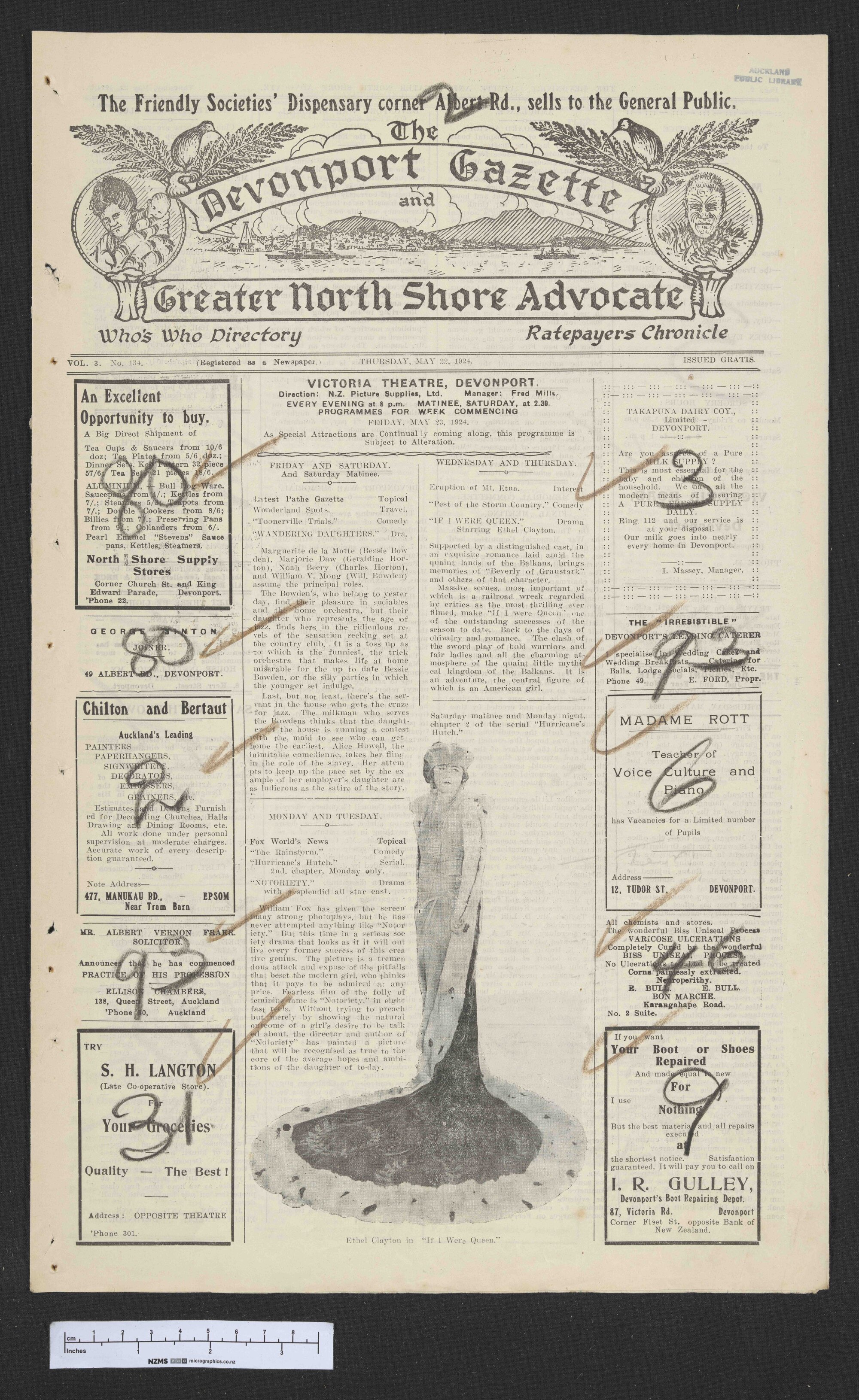 1924-05-22 Devonport Gazette &amp; Greater North Shore Advocate