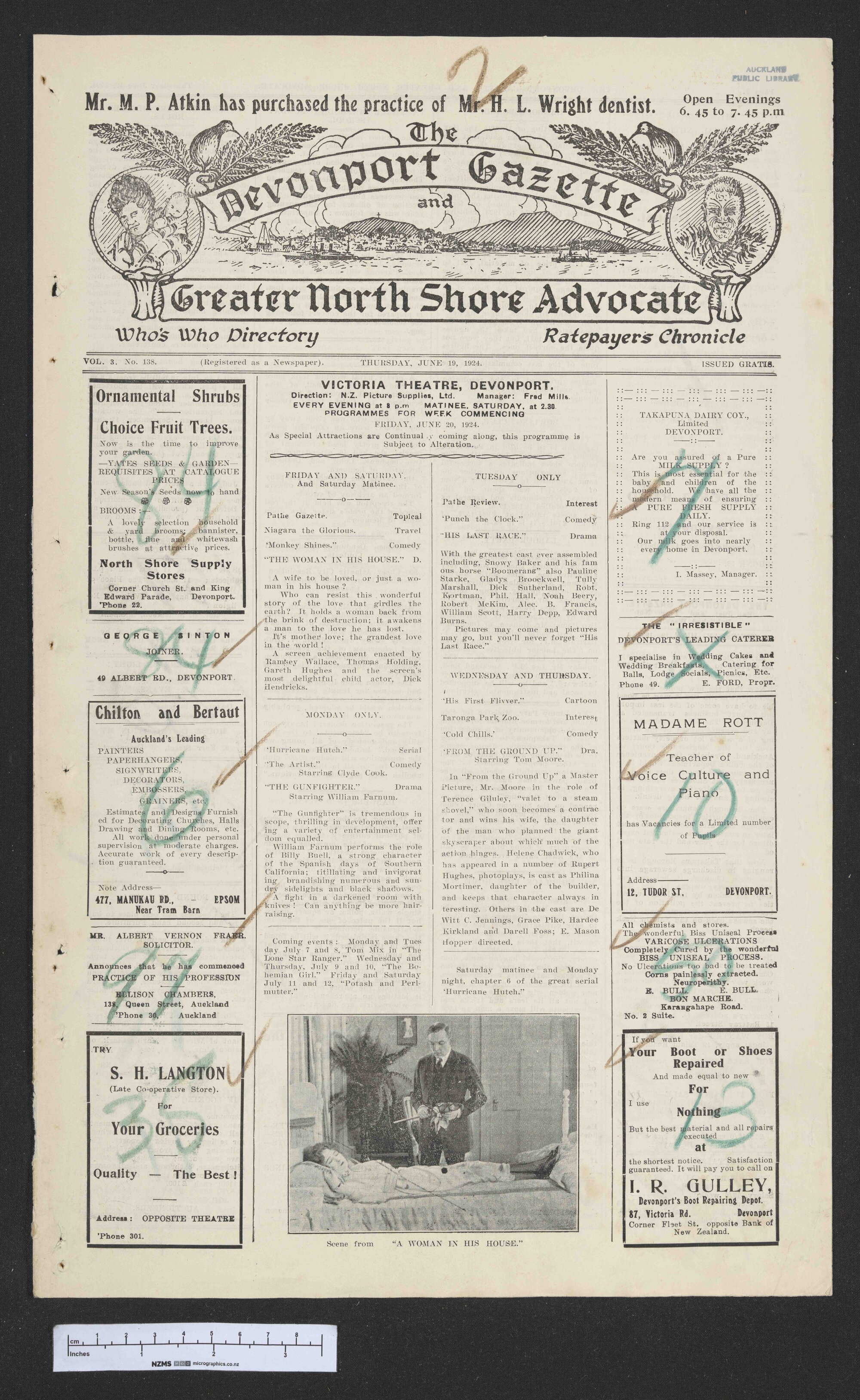 1924-06-19 Devonport Gazette &amp; Greater North Shore Advocate