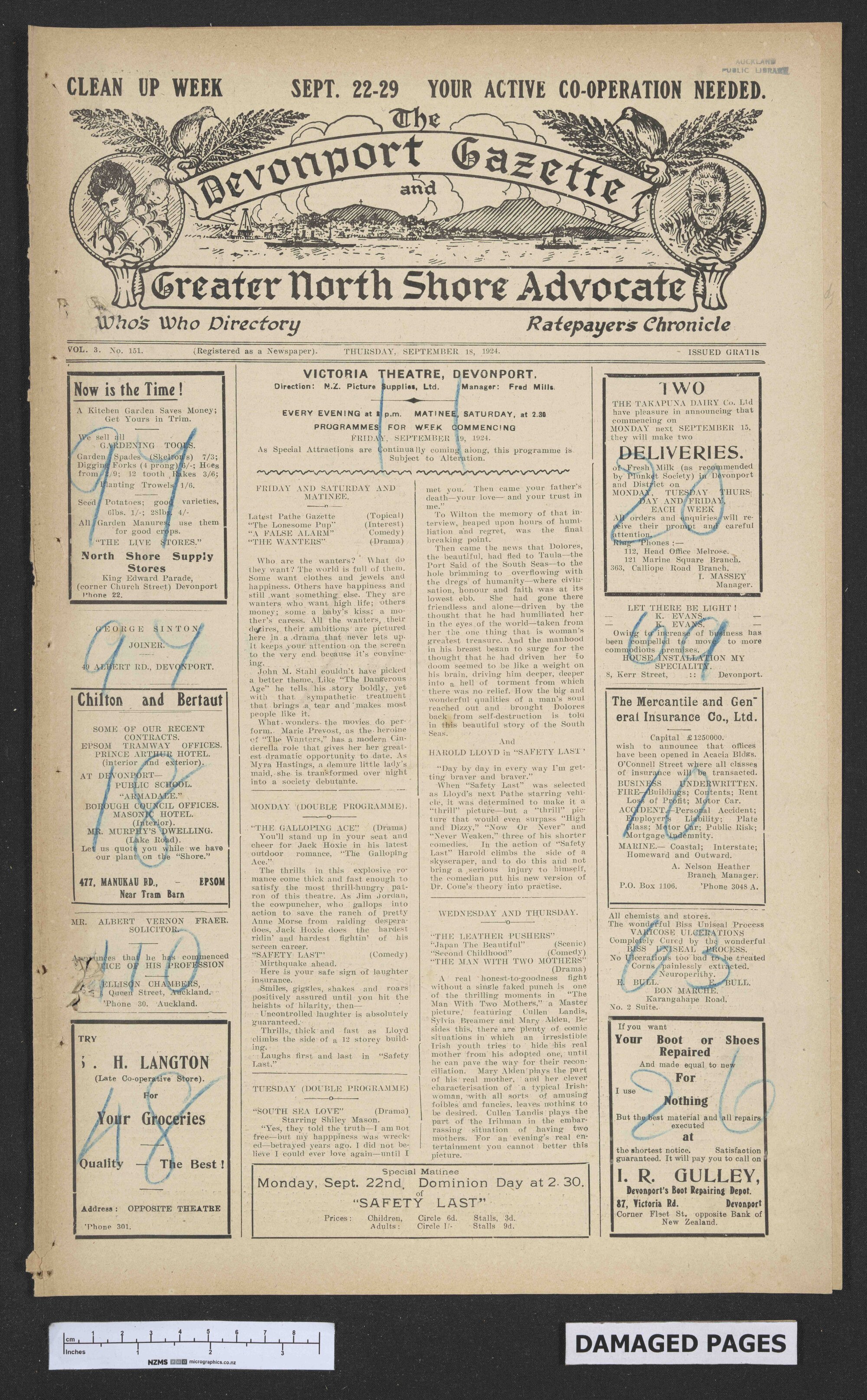 1924-09-18 Devonport Gazette &amp; Greater North Shore Advocate