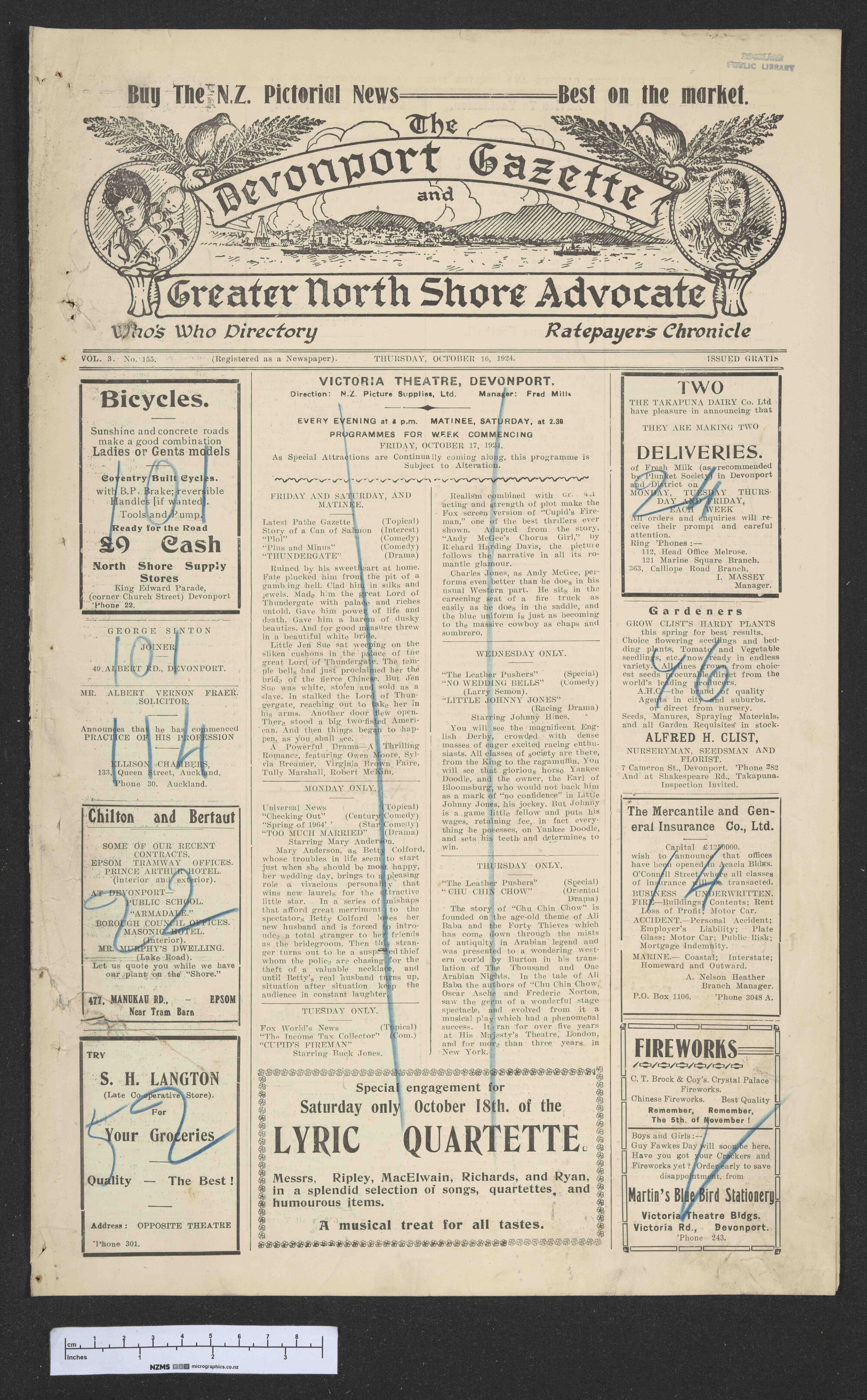 1924-10-16 Devonport Gazette &amp; Greater North Shore Advocate