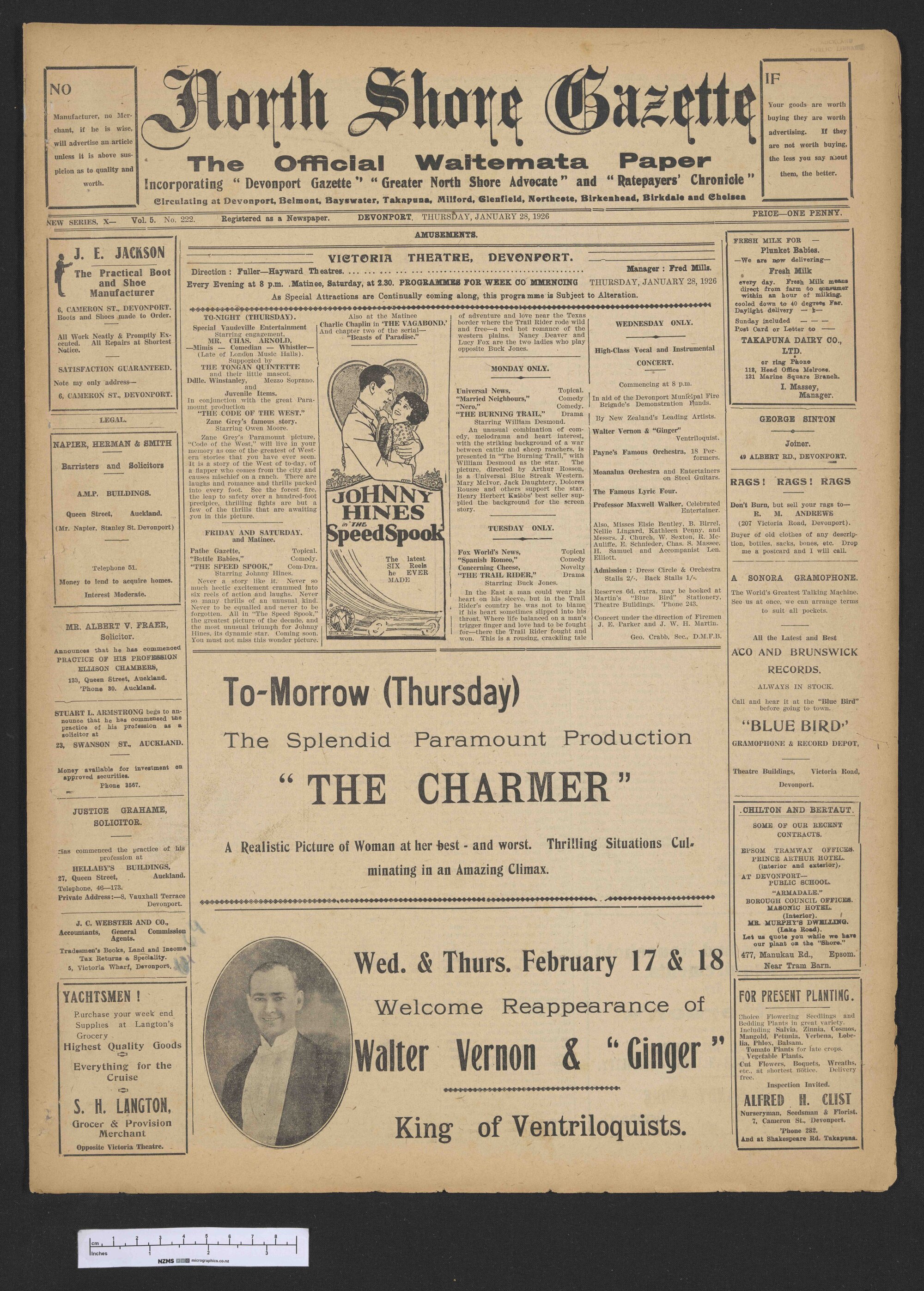 1926-01-28 North Shore Gazette