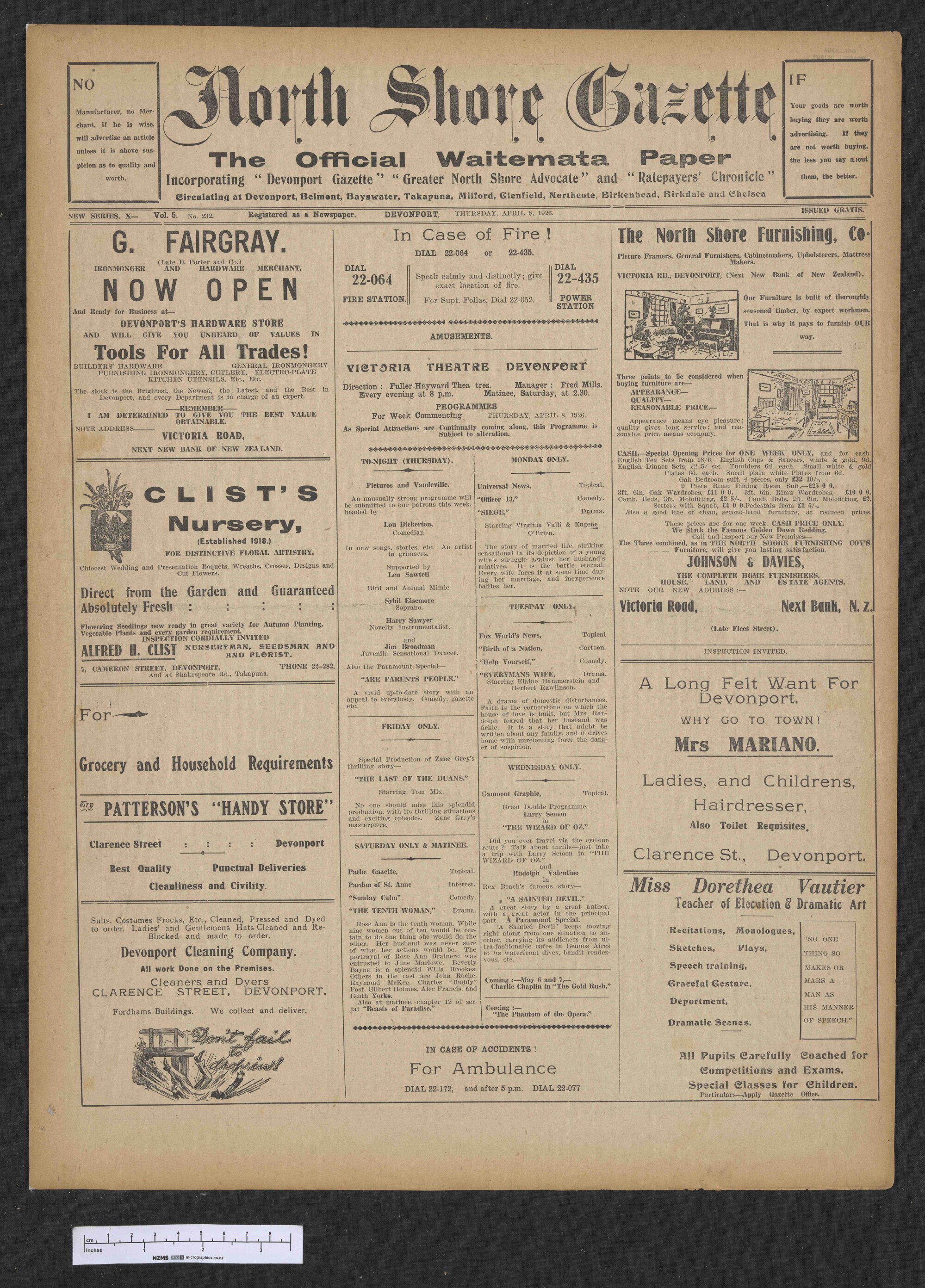 1926-04-08 North Shore Gazette