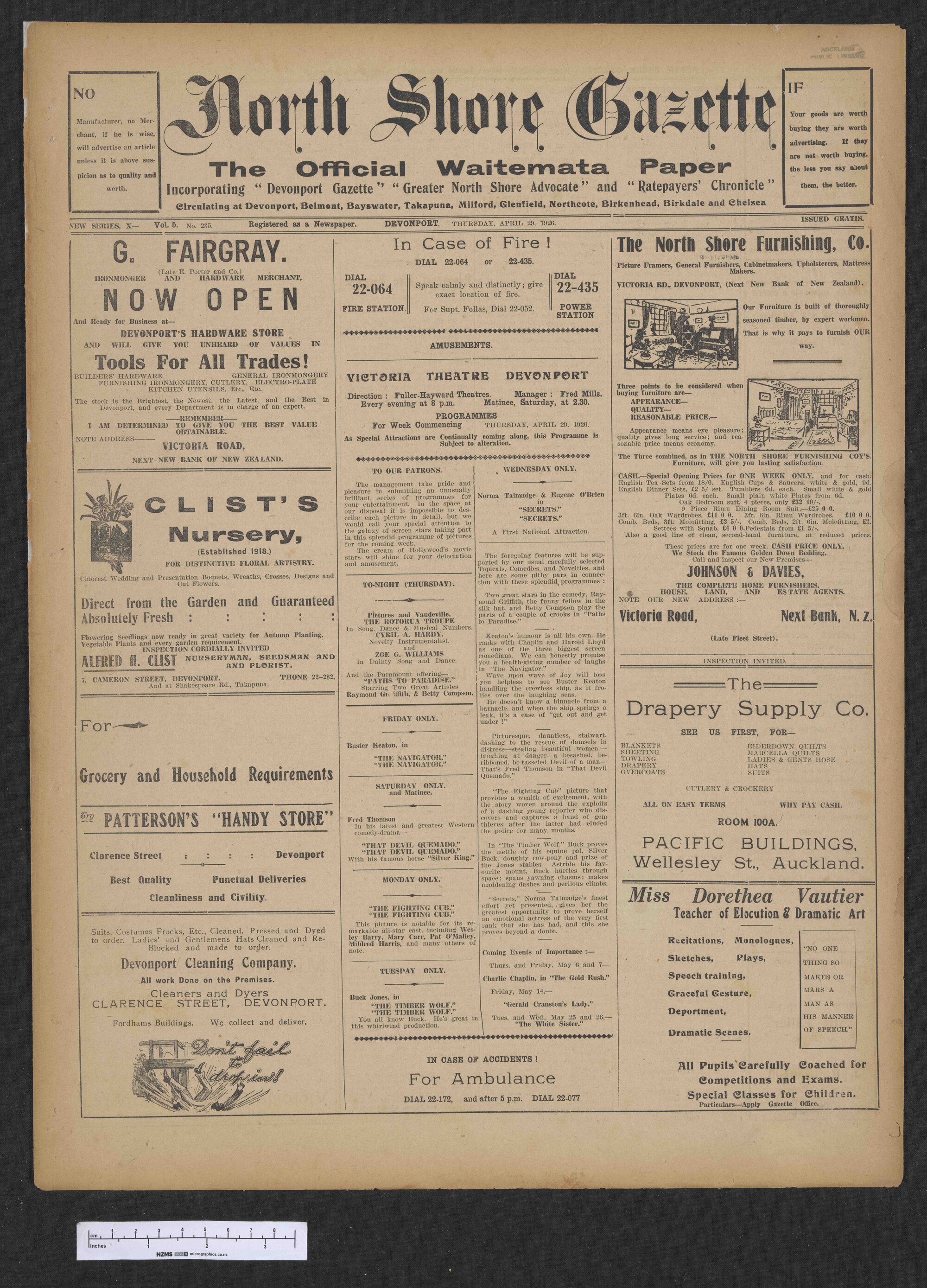 1926-04-29 North Shore Gazette