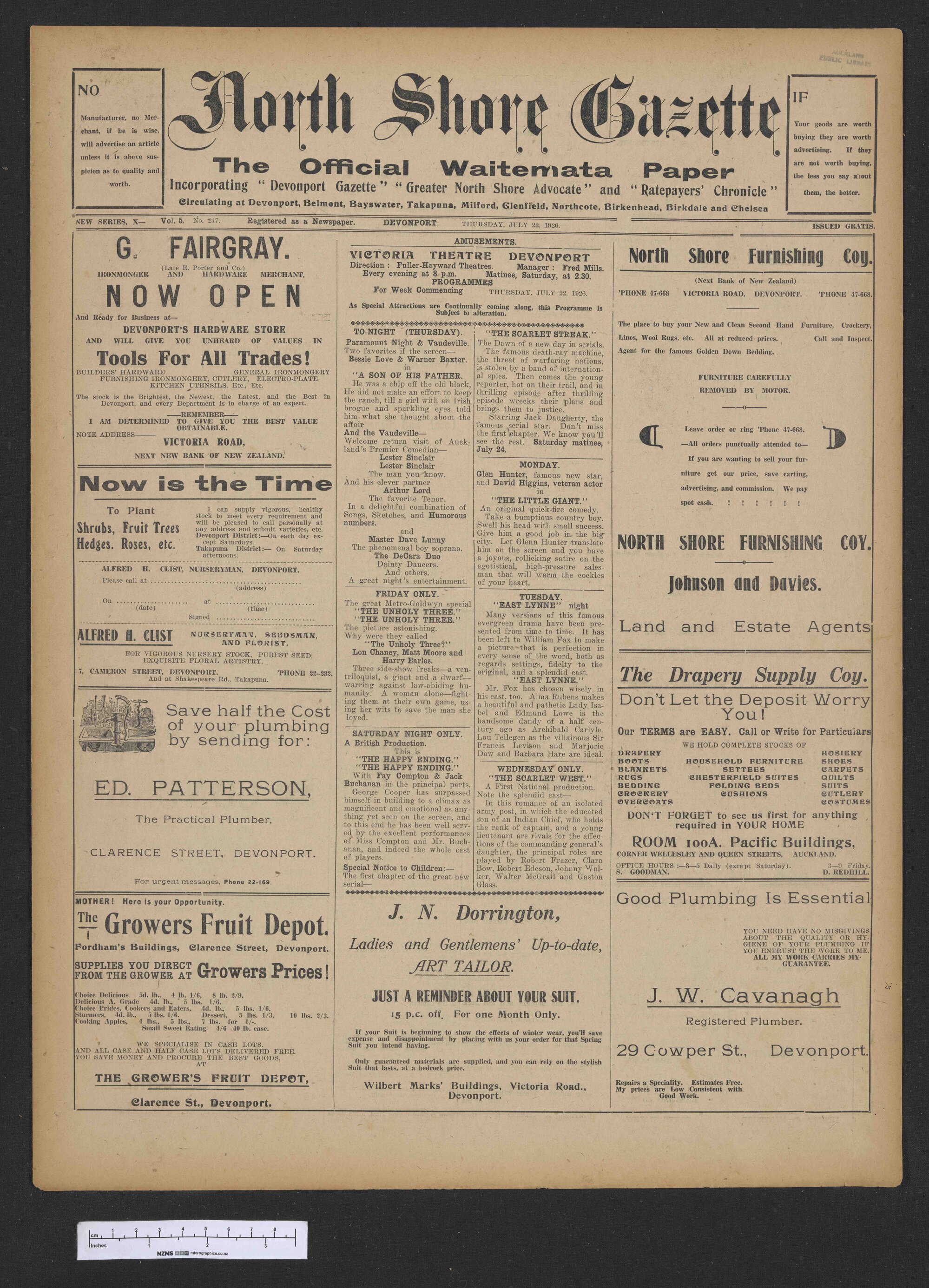 1926-07-22 North Shore Gazette