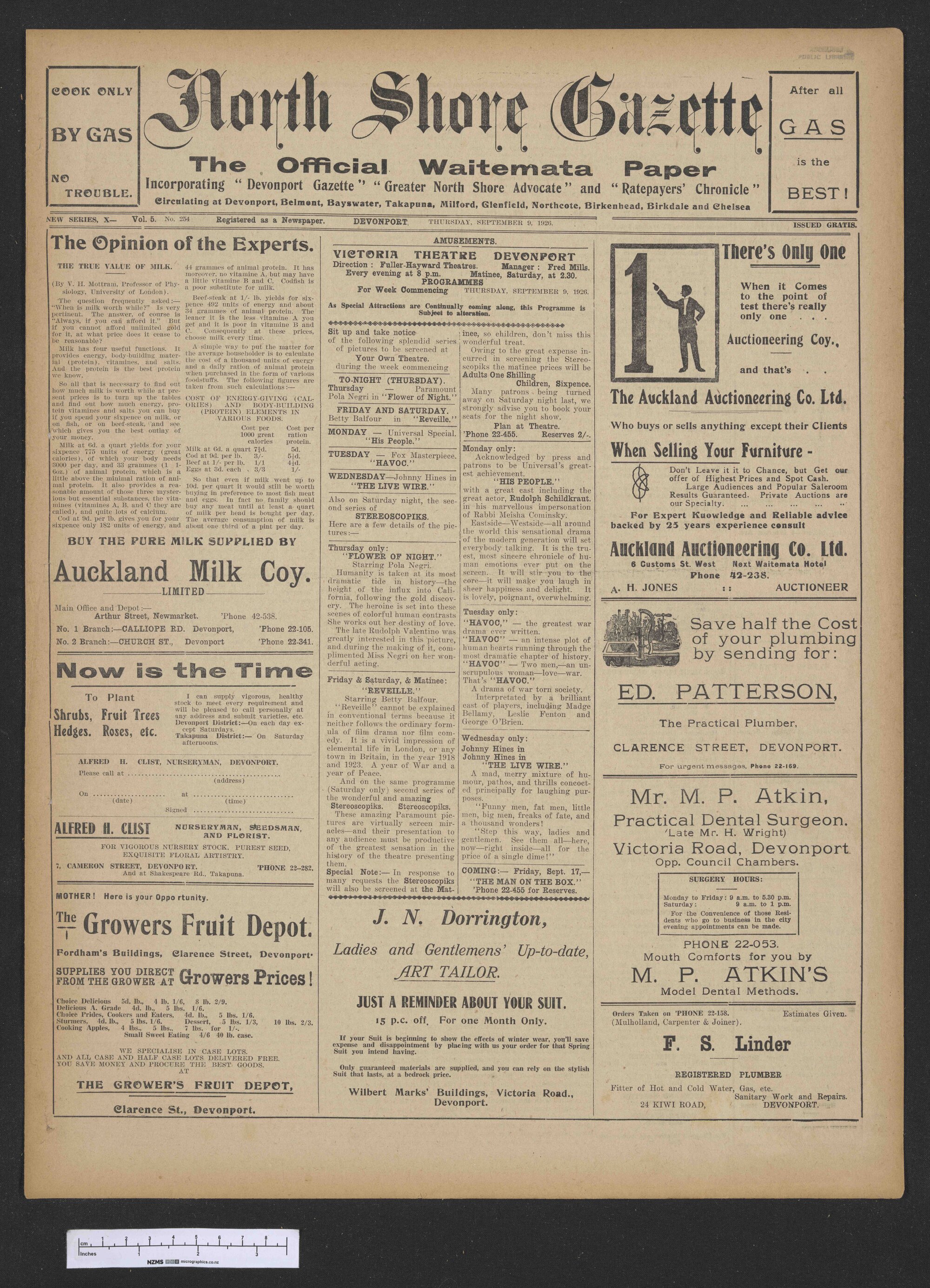 1926-09-09 North Shore Gazette