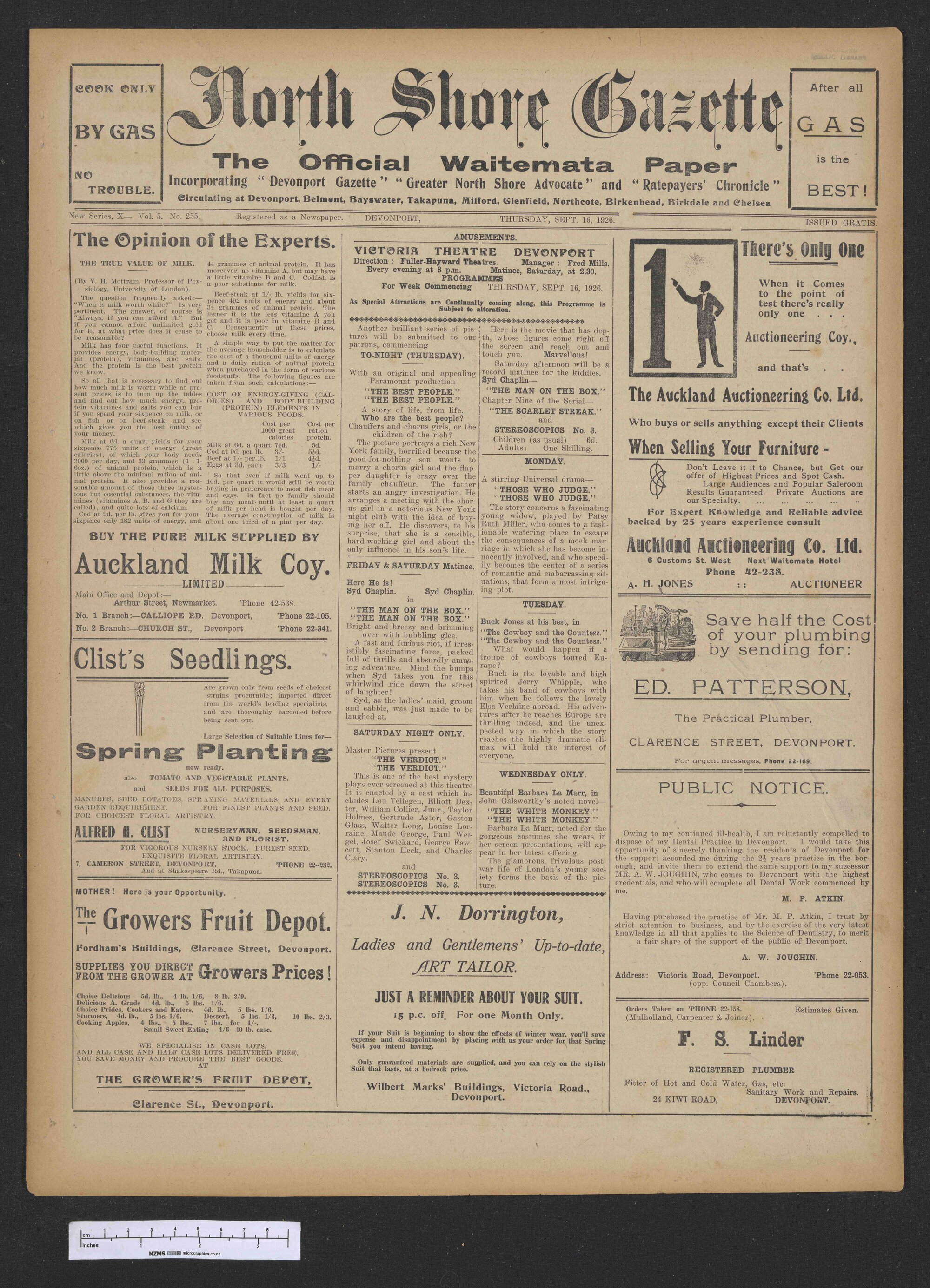 1926-09-16 North Shore Gazette