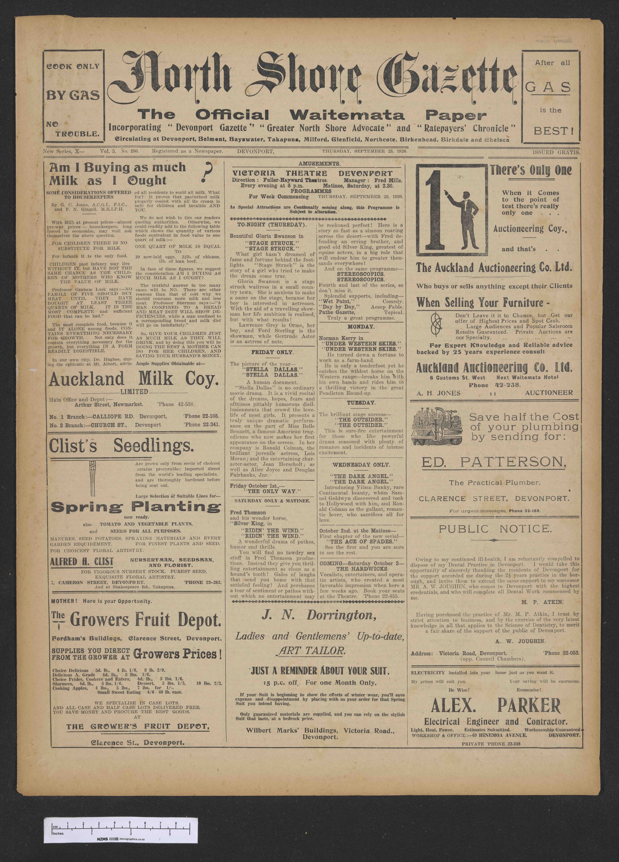 1926-09-23 North Shore Gazette