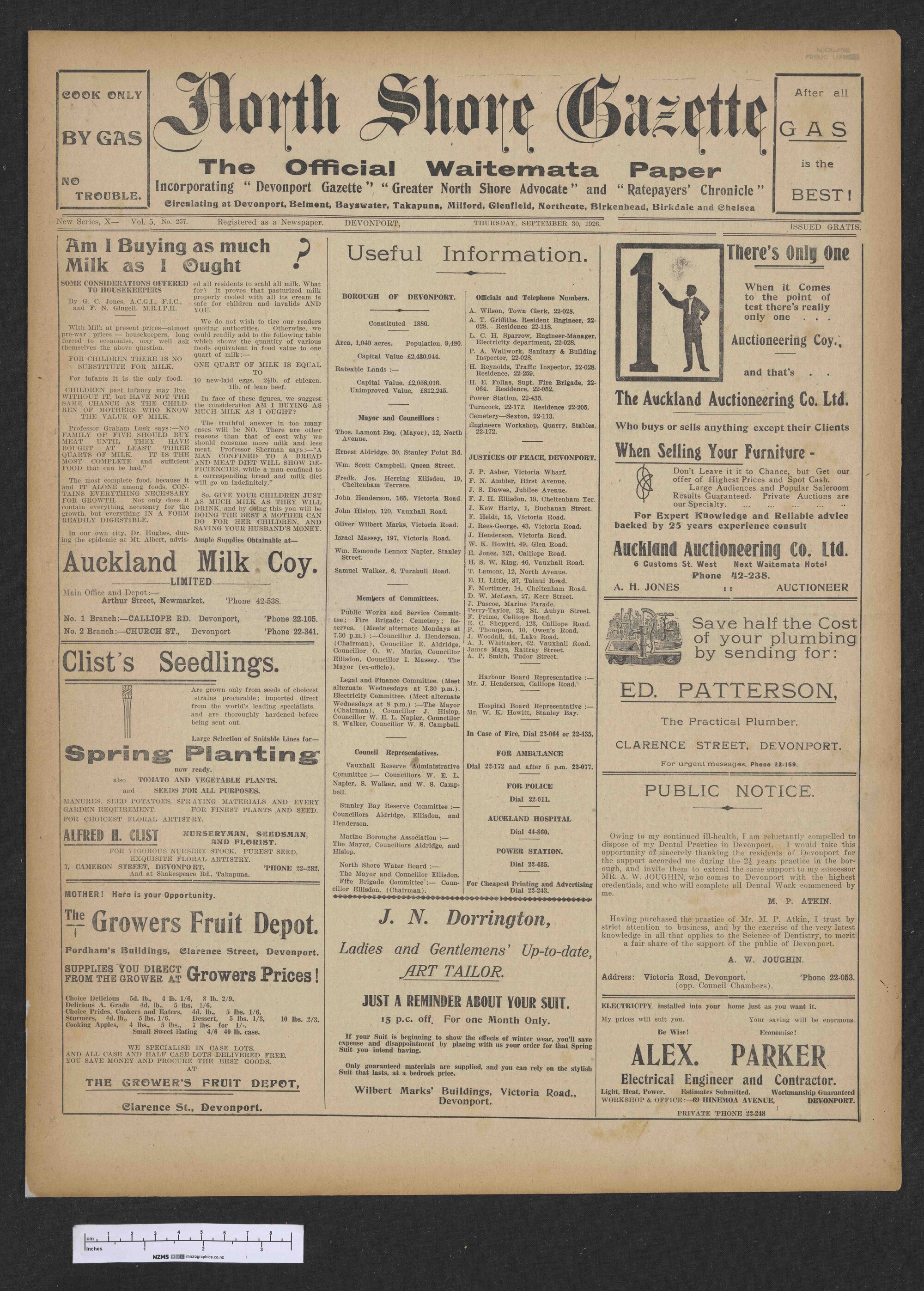 1926-09-30 North Shore Gazette