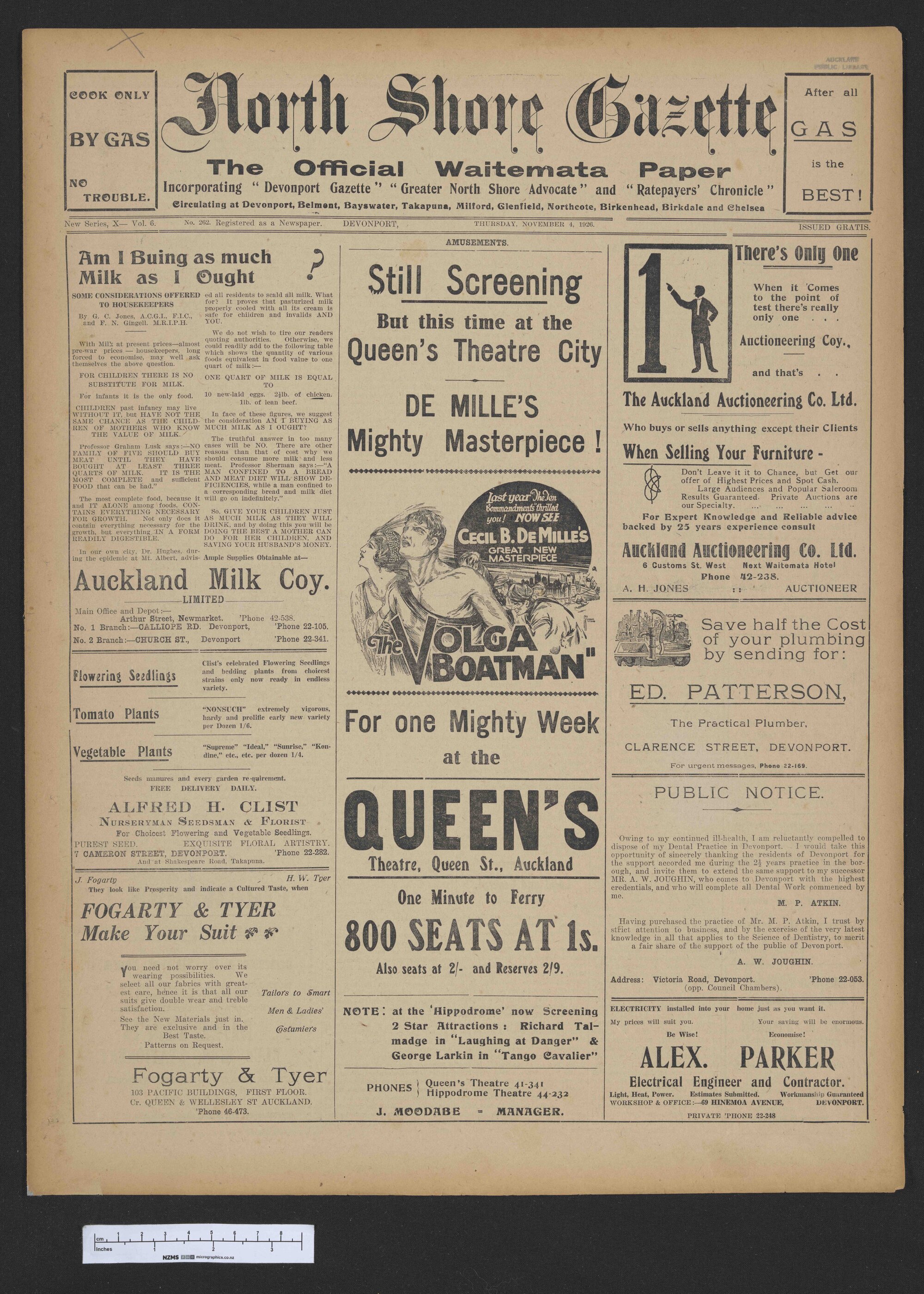1926-11-04 North Shore Gazette