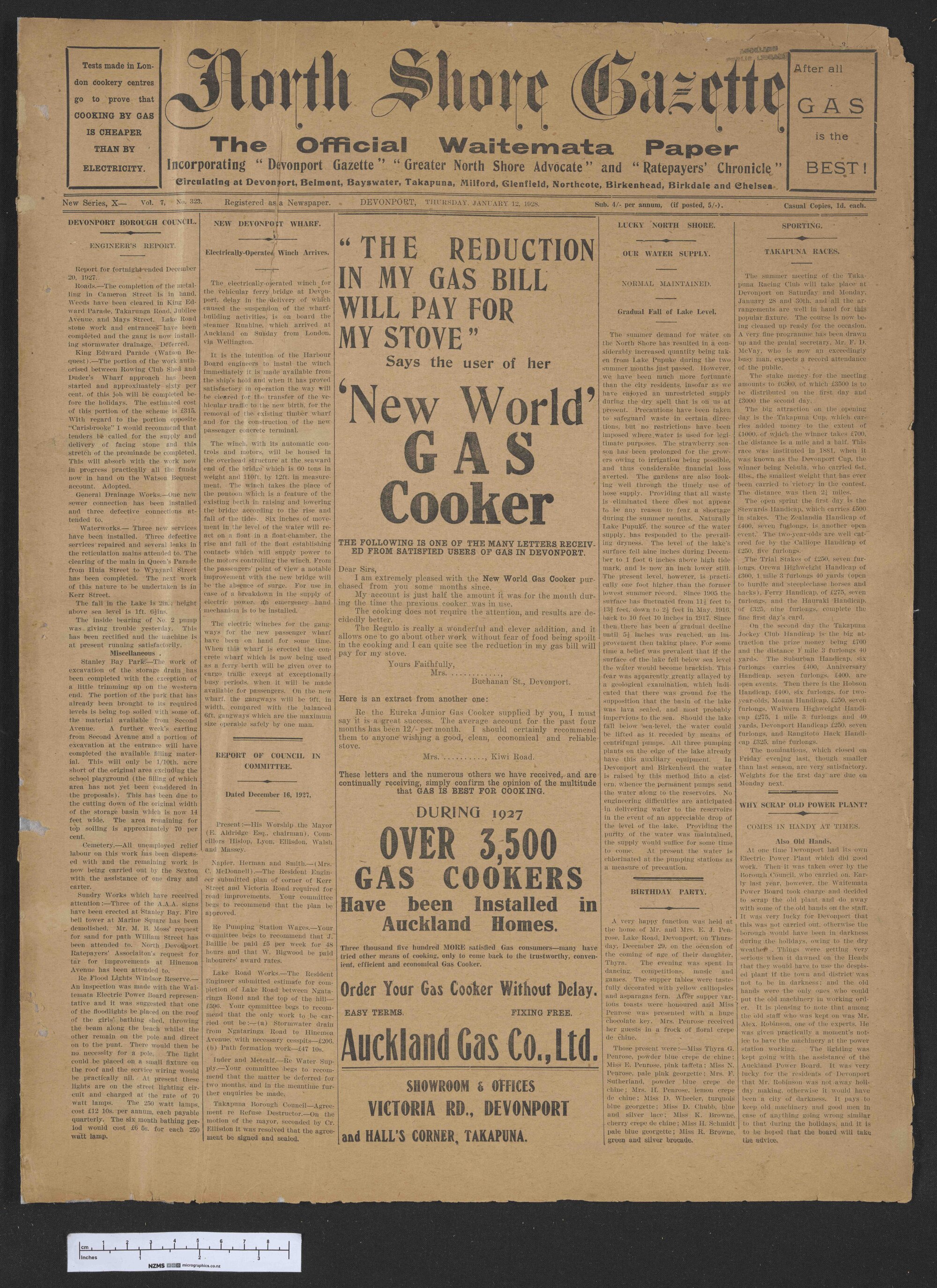 1928-01-12 North Shore Gazette