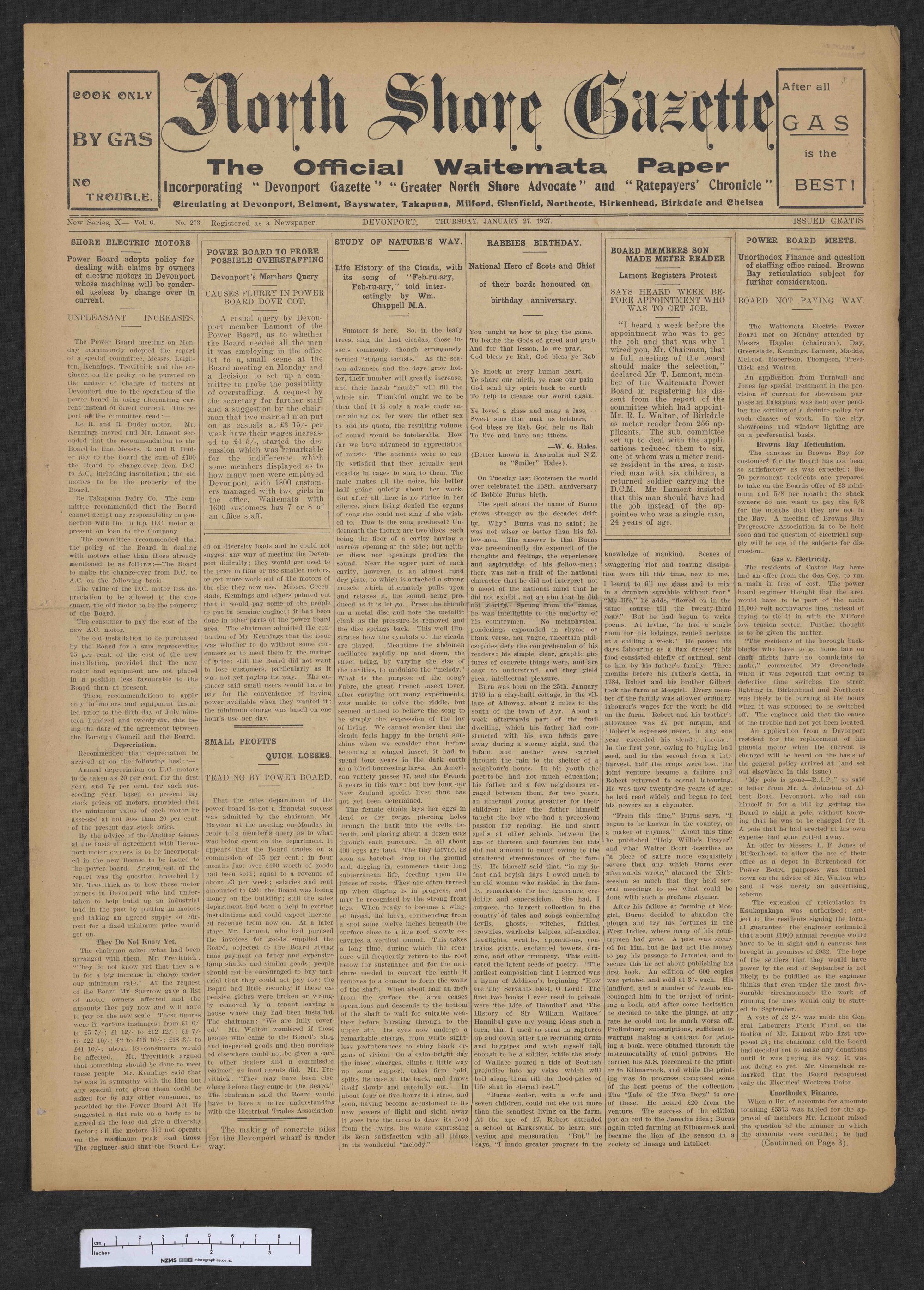 1927-01-27 North Shore Gazette