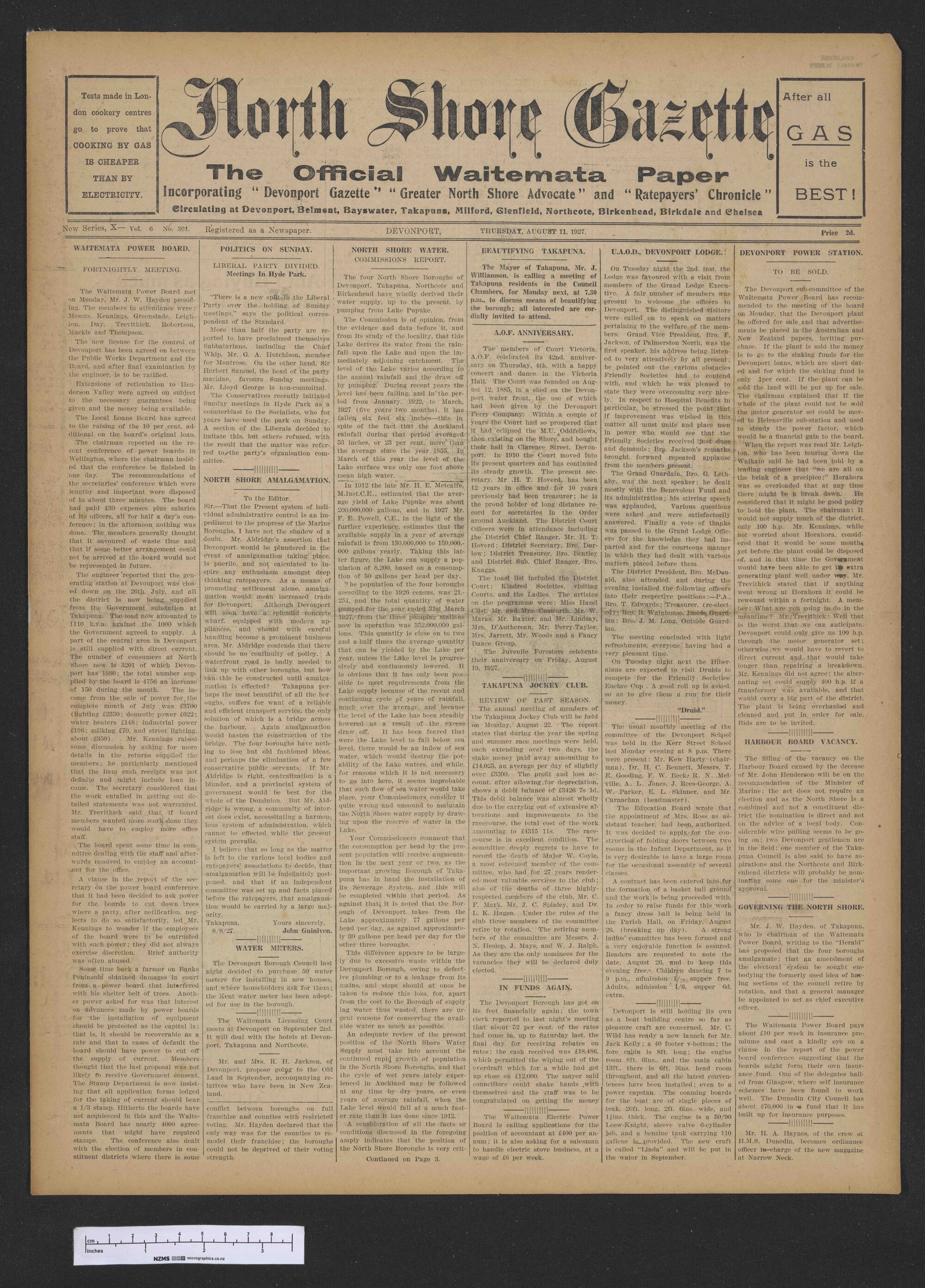 1927-08-11 North Shore Gazette