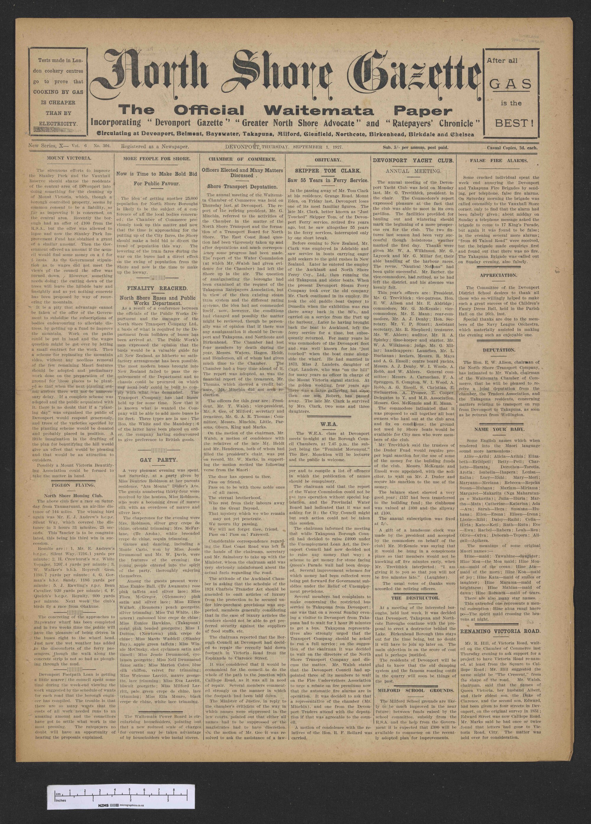 1927-09-01 North Shore Gazette