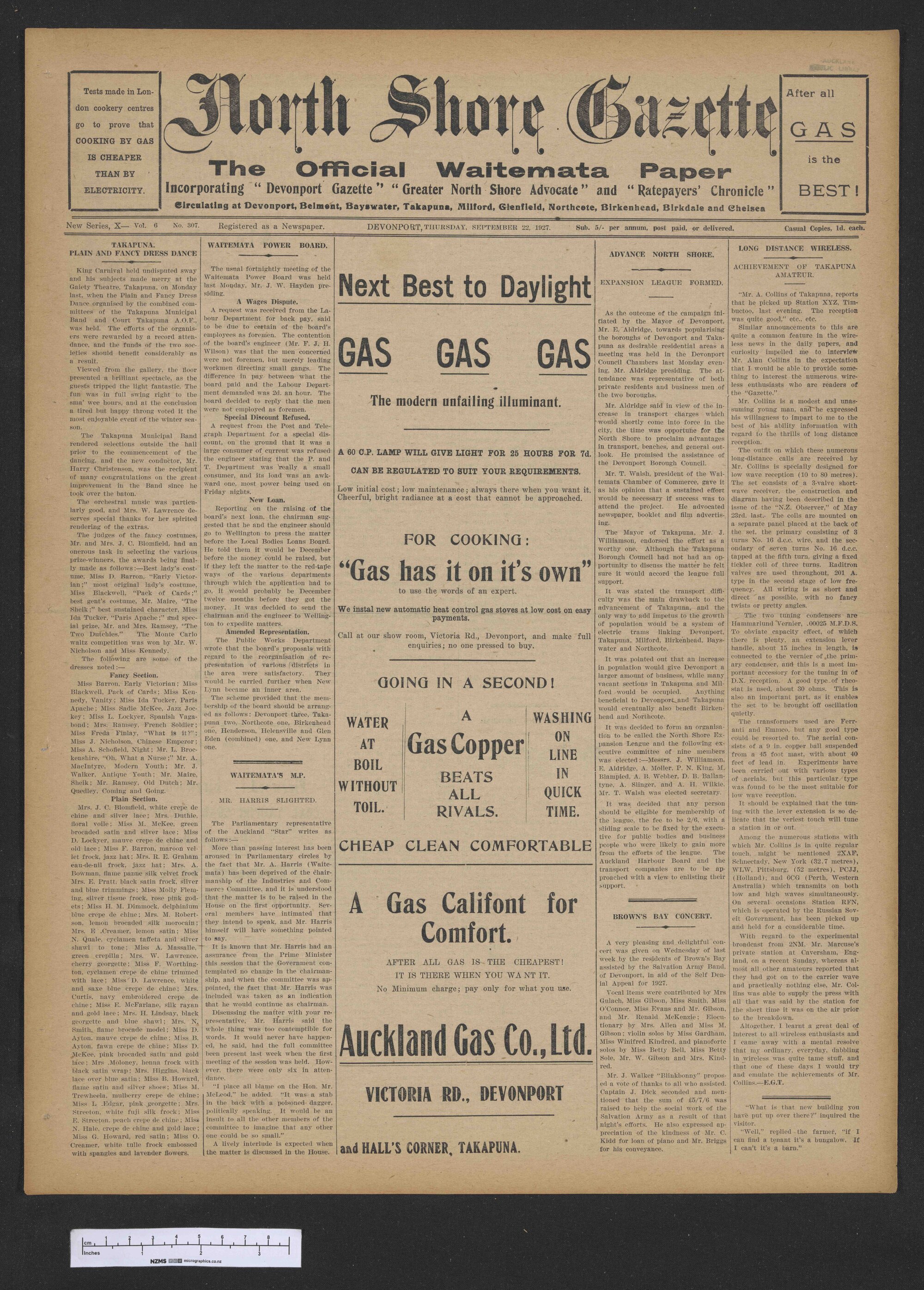 1927-09-22 North Shore Gazette