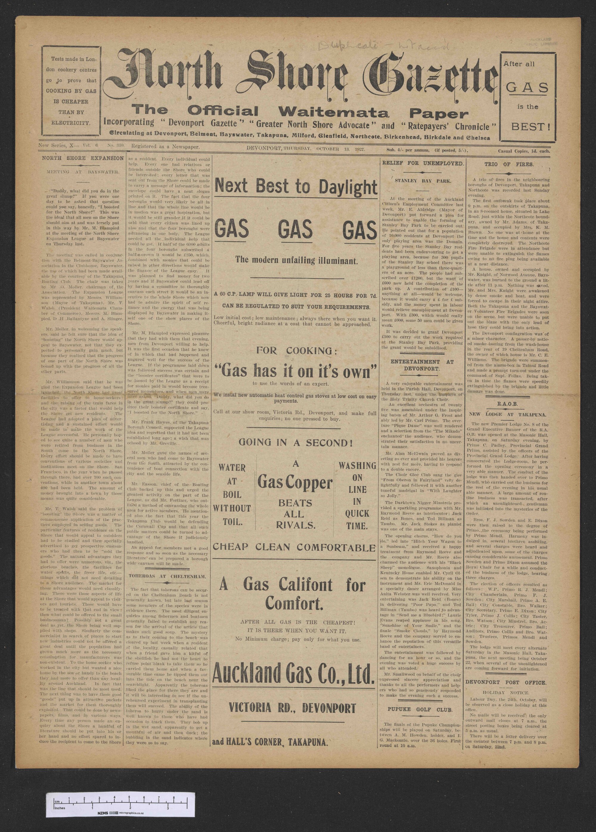 1927-10-13 North Shore Gazette