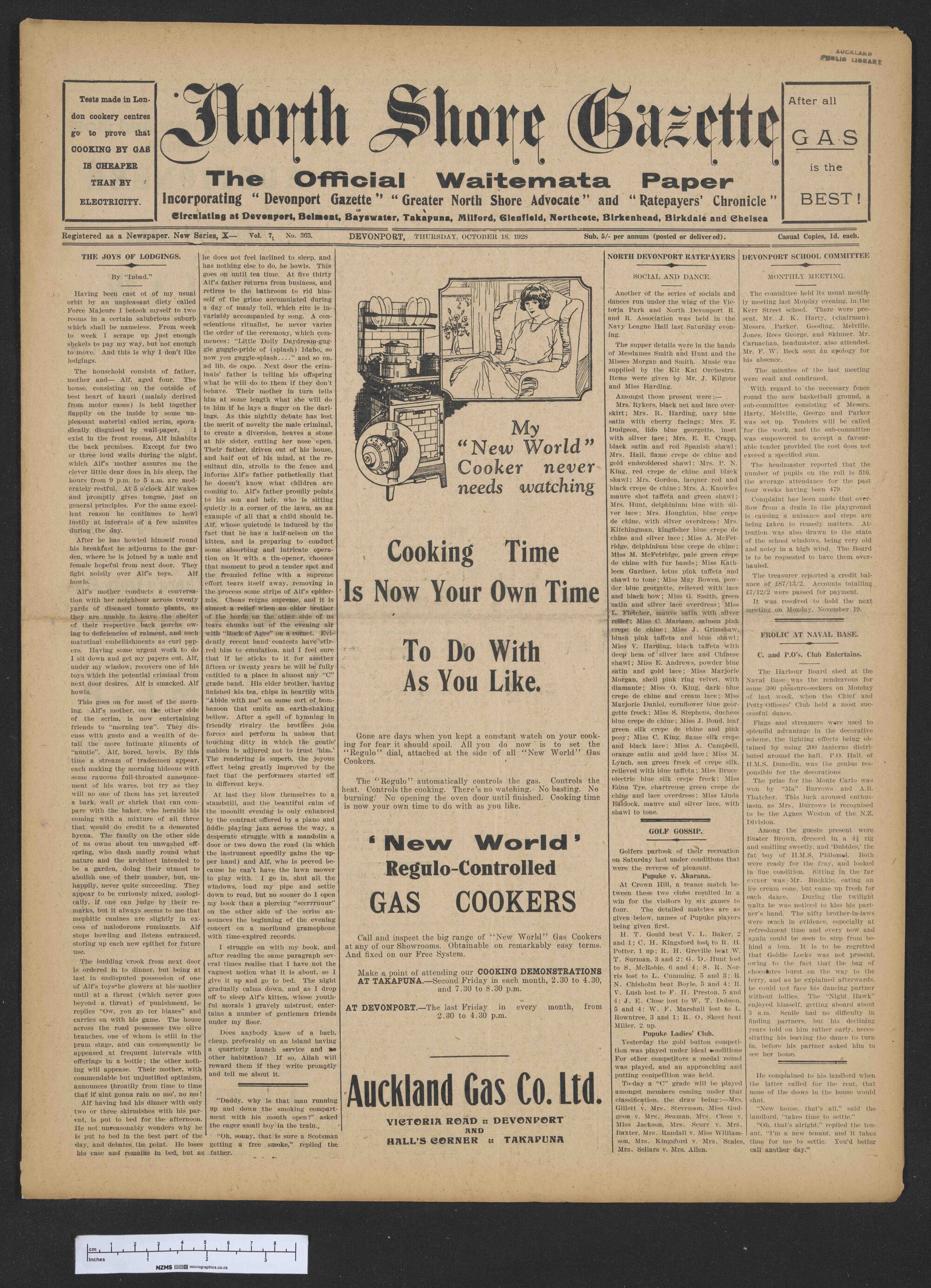 1928-10-18 North Shore Gazette