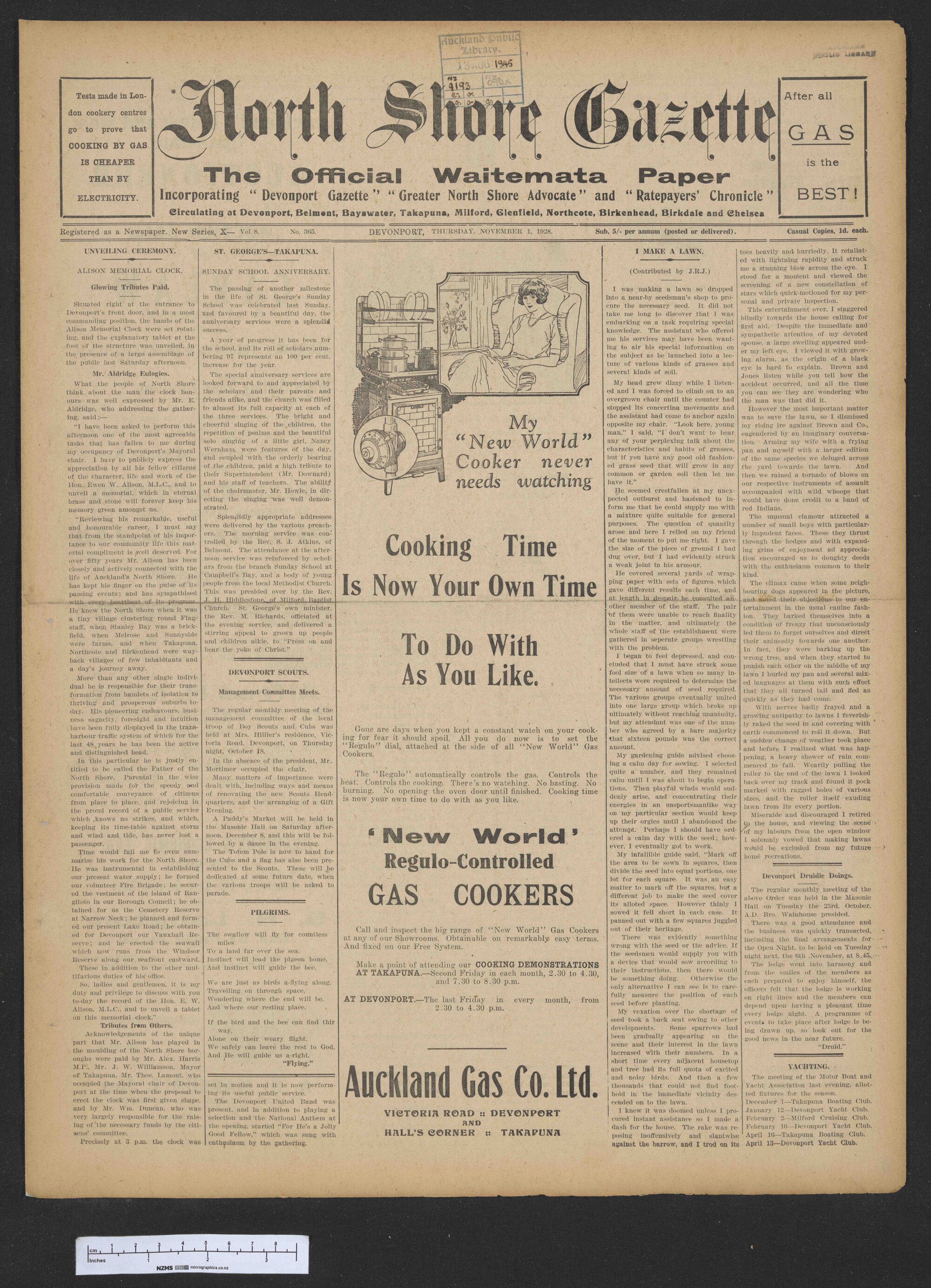 1928-11-01 North Shore Gazette