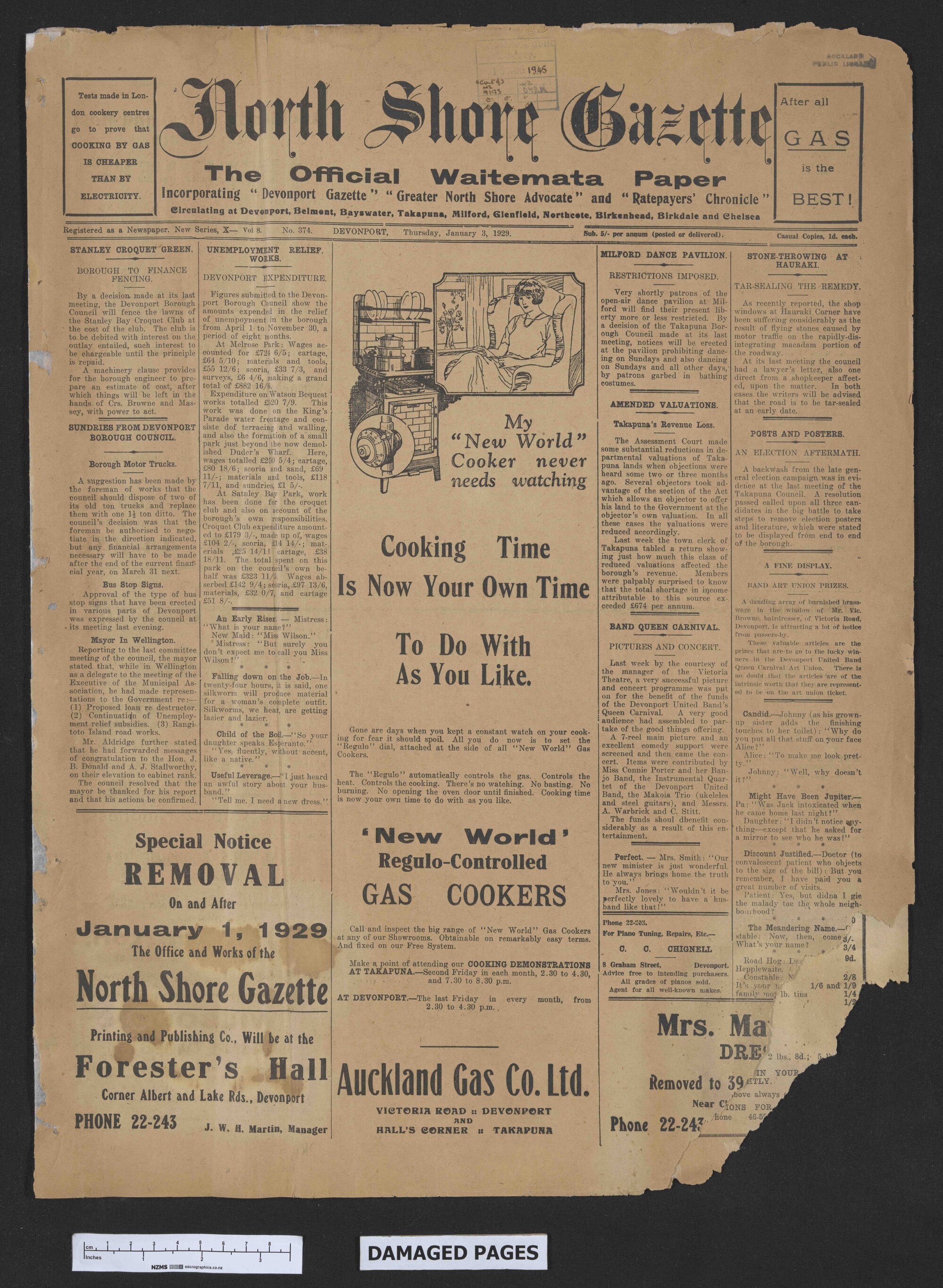 1929-01-03 North Shore Gazette