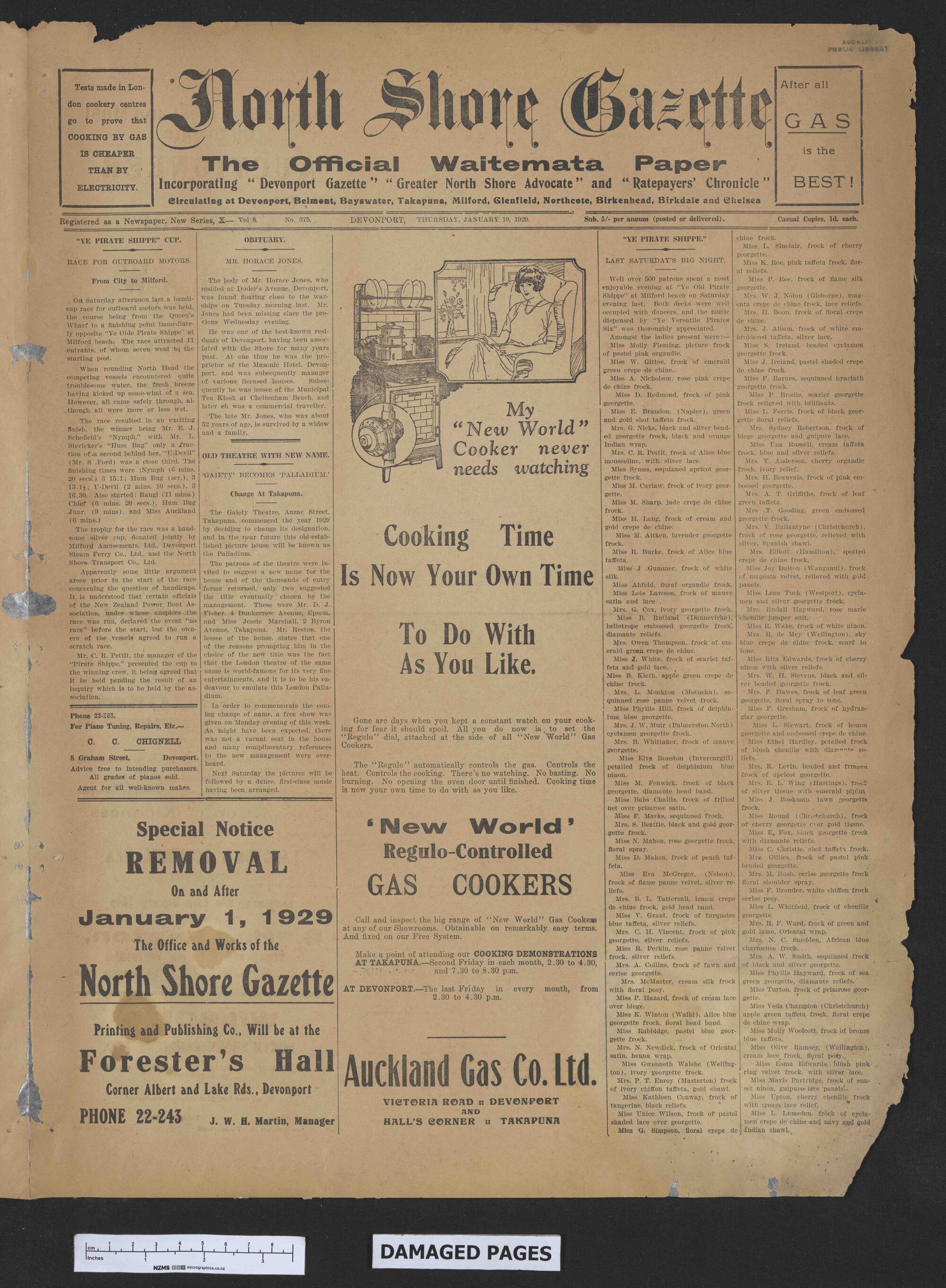 1929-01-10 North Shore Gazette