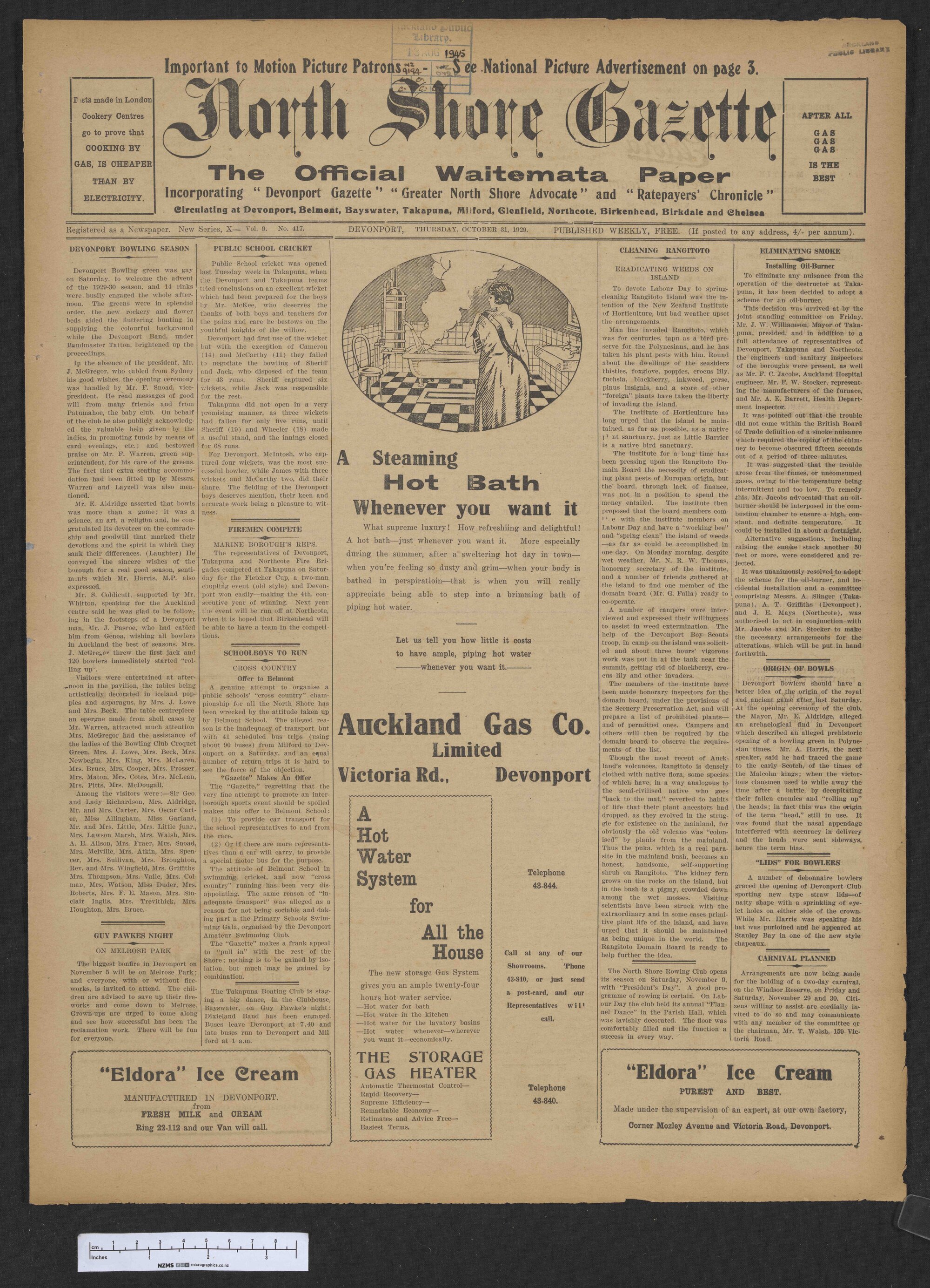 1929-10-31 North Shore Gazette
