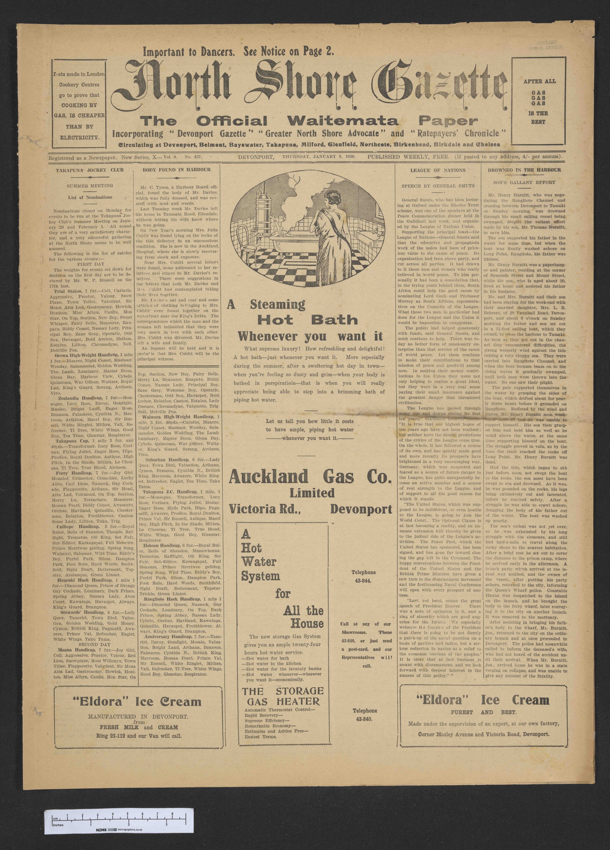 1930-01-09 North Shore Gazette