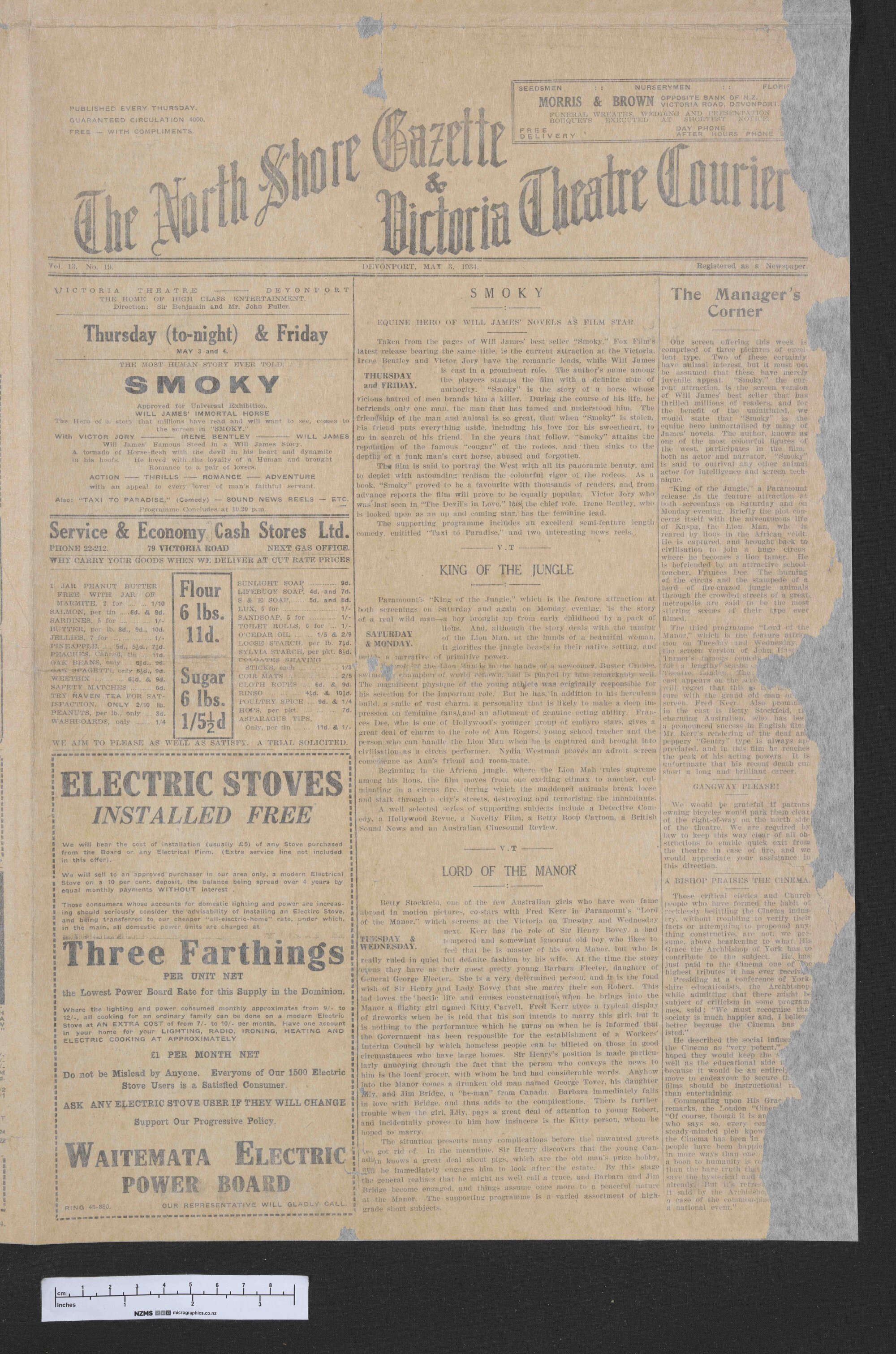1934-05-03 North Shore Gazette &amp; Victoria Theatre Courier