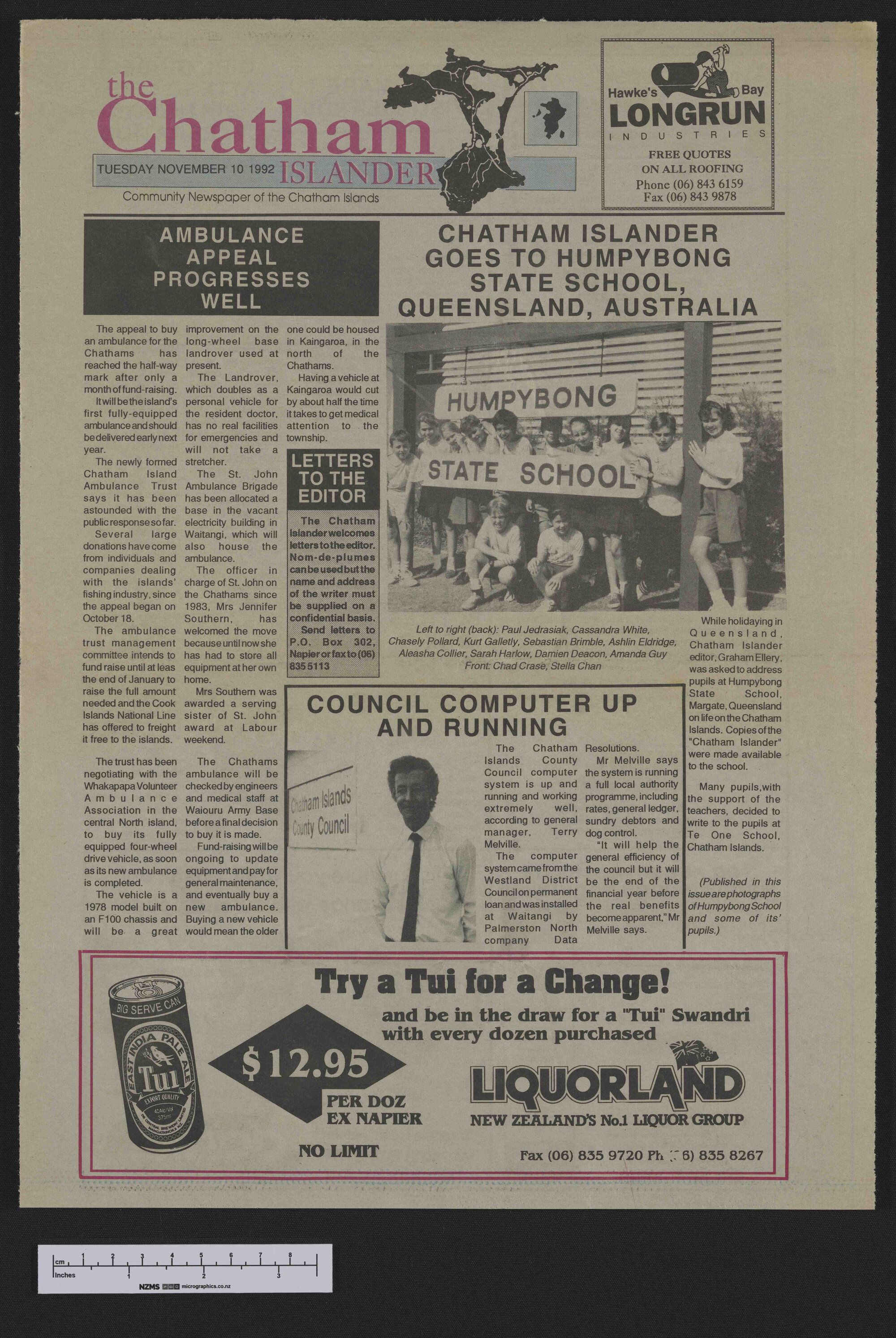 1992-11-10 Chatham Islander