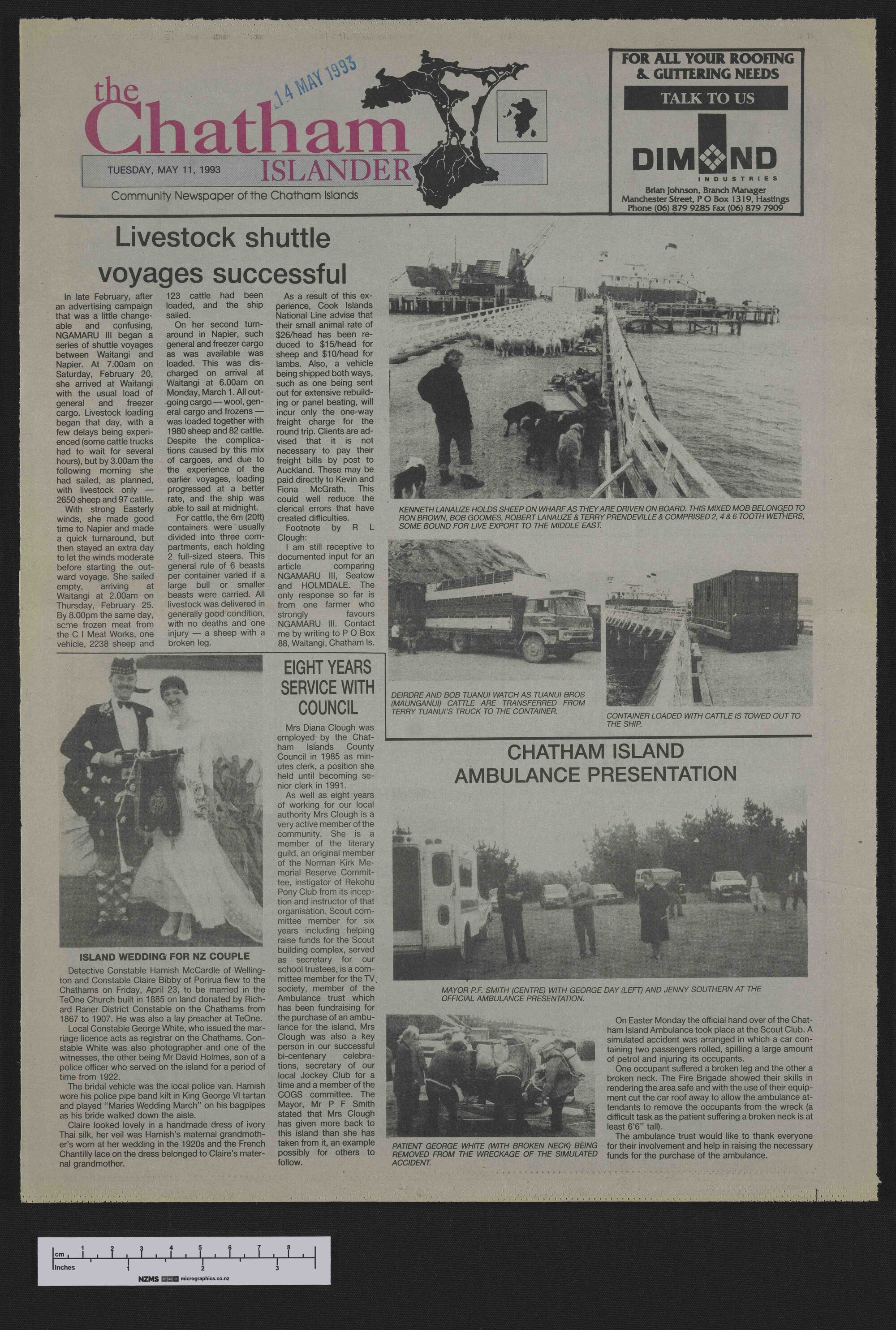 1993-05-11 Chatham Islander