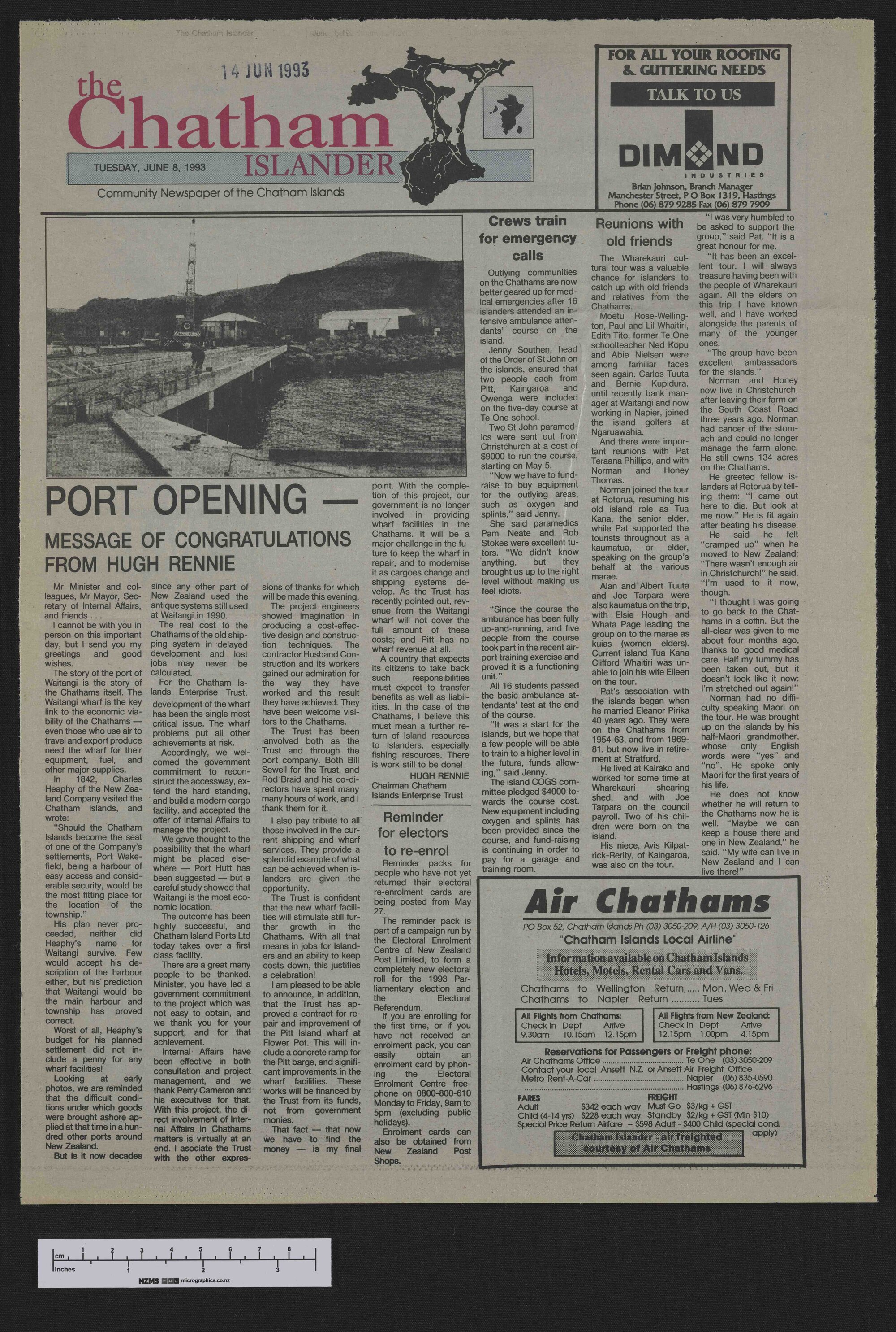 1993-06-08 Chatham Islander