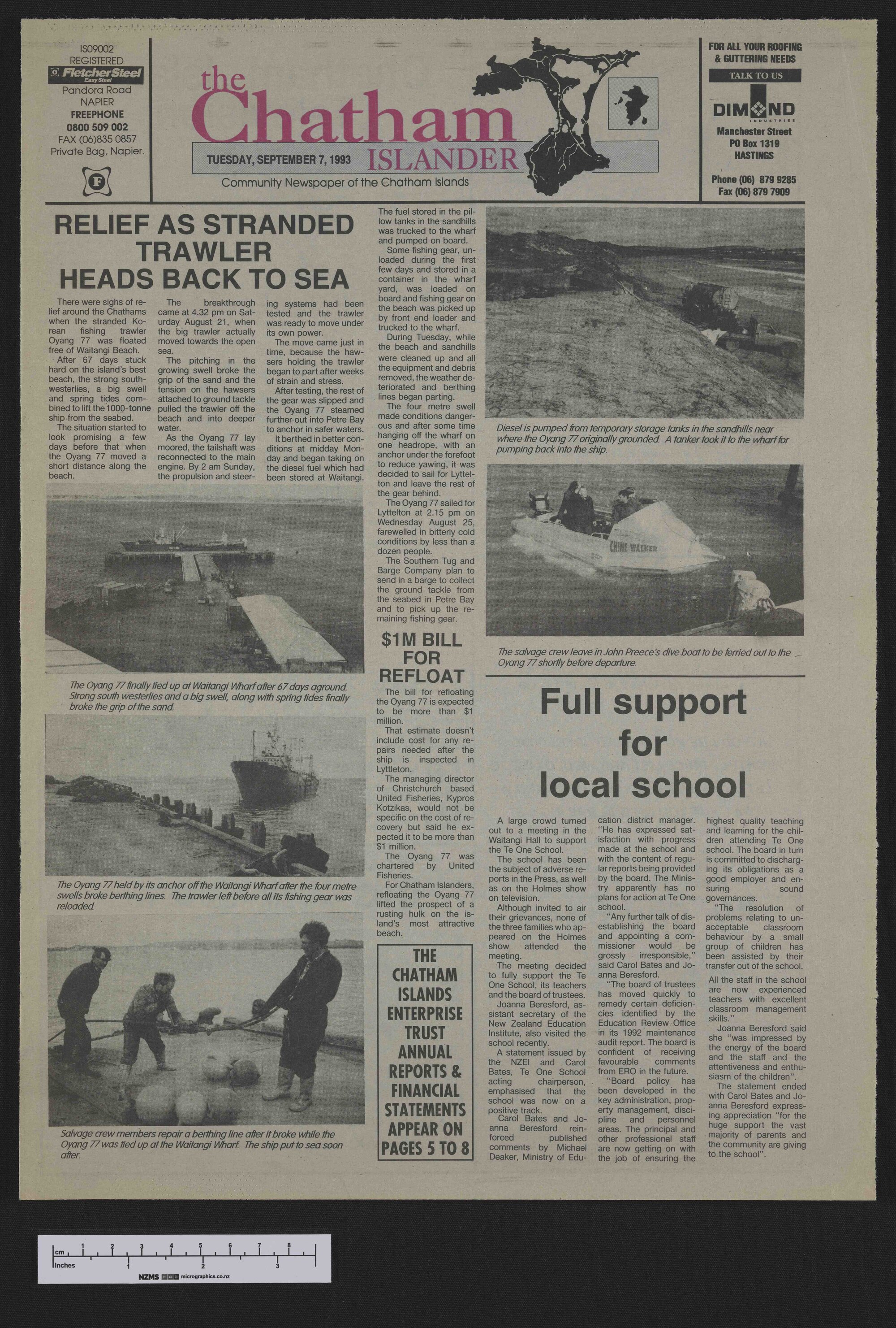 1993-09-07 Chatham Islander