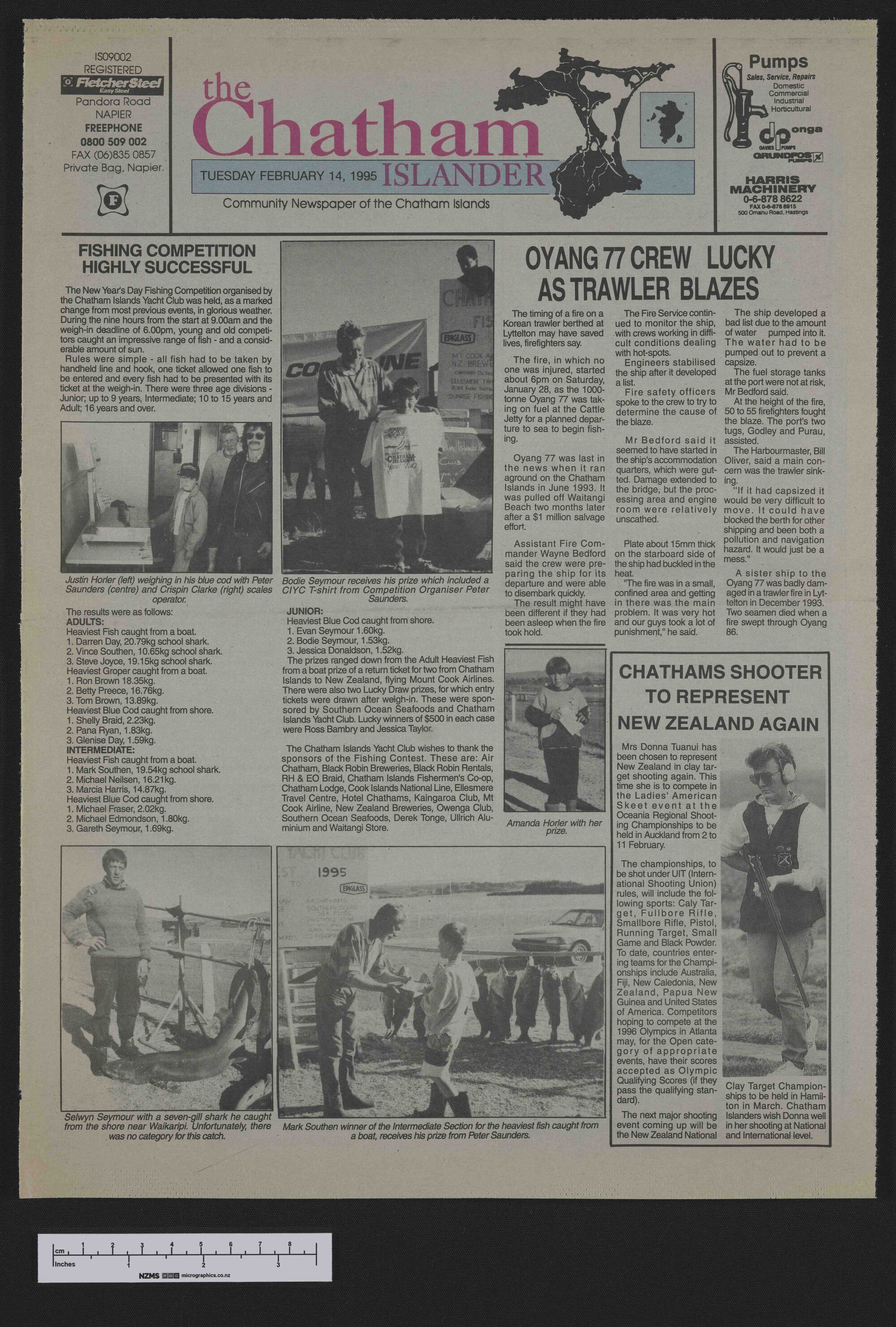 1995-02-14 Chatham Islander