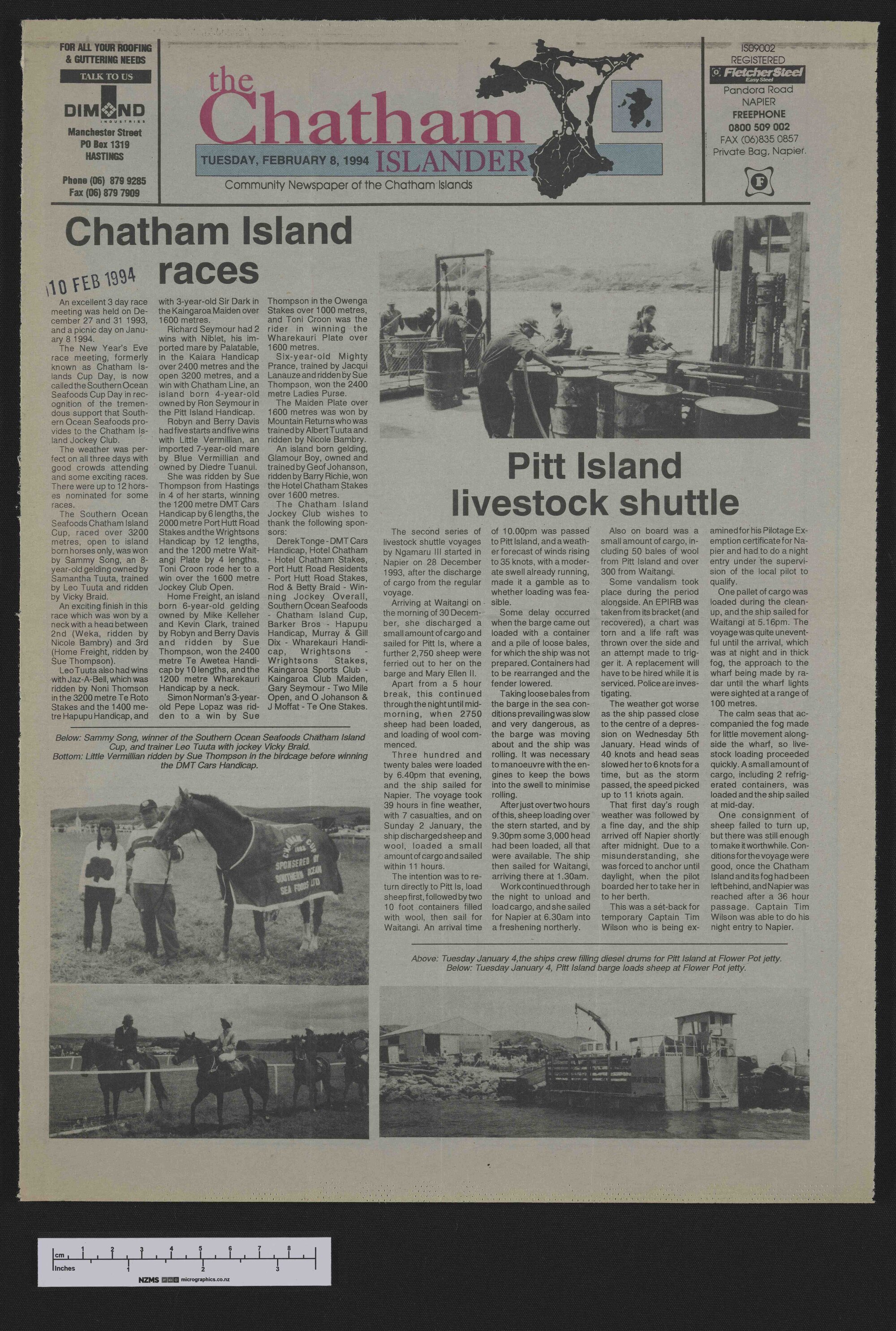 1994-02-08 Chatham Islander