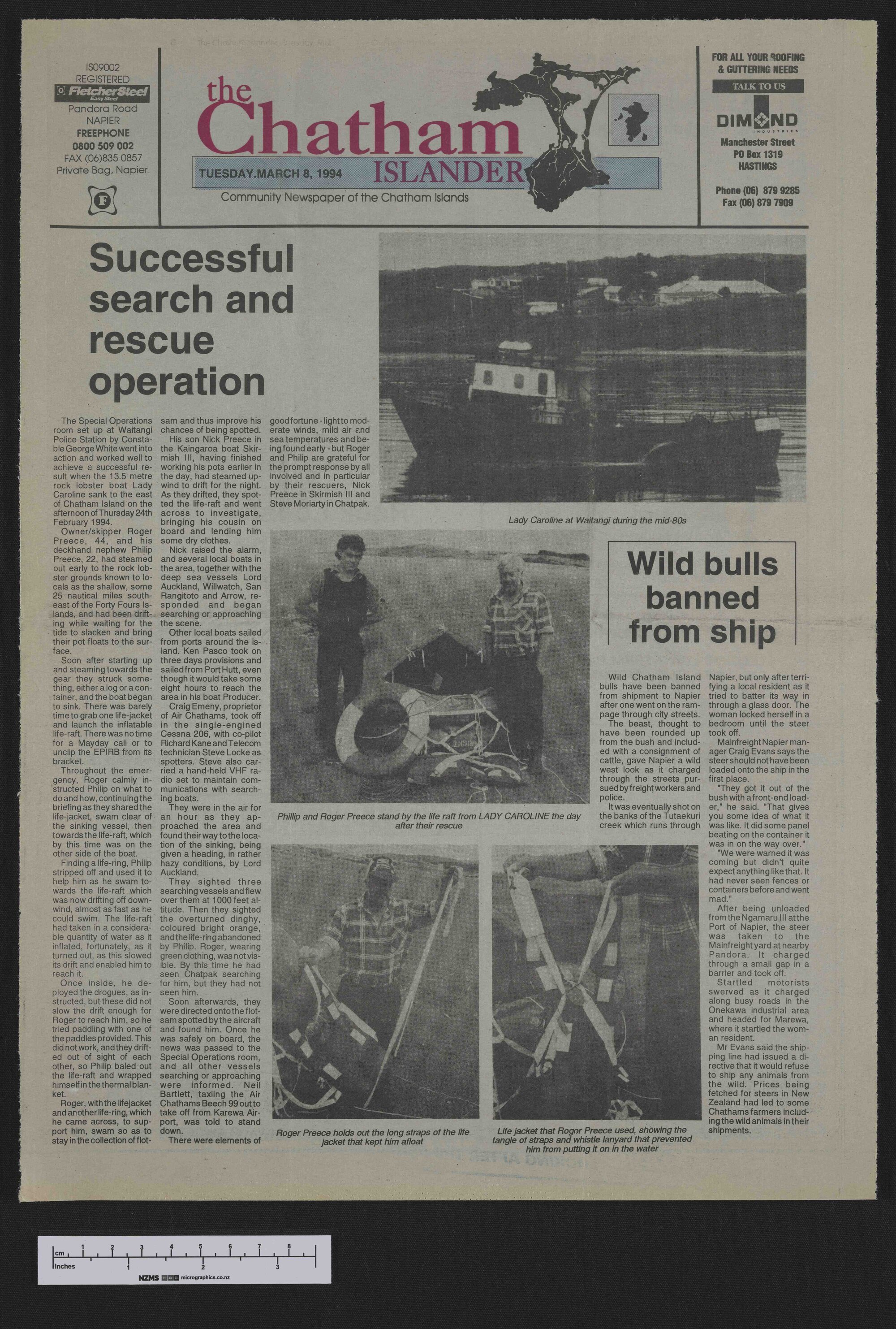 1994-03-08 Chatham Islander