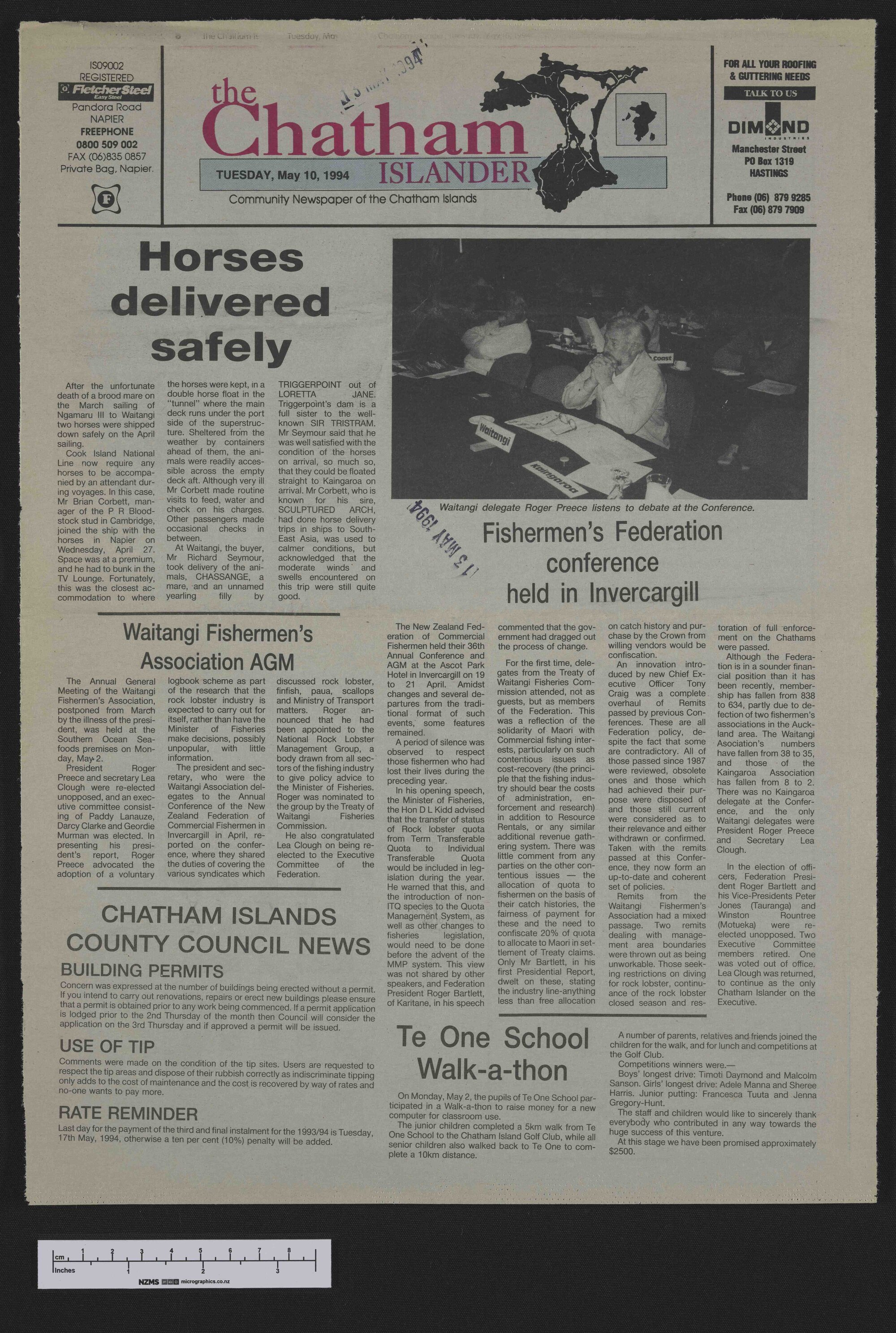 1994-05-10 Chatham Islander