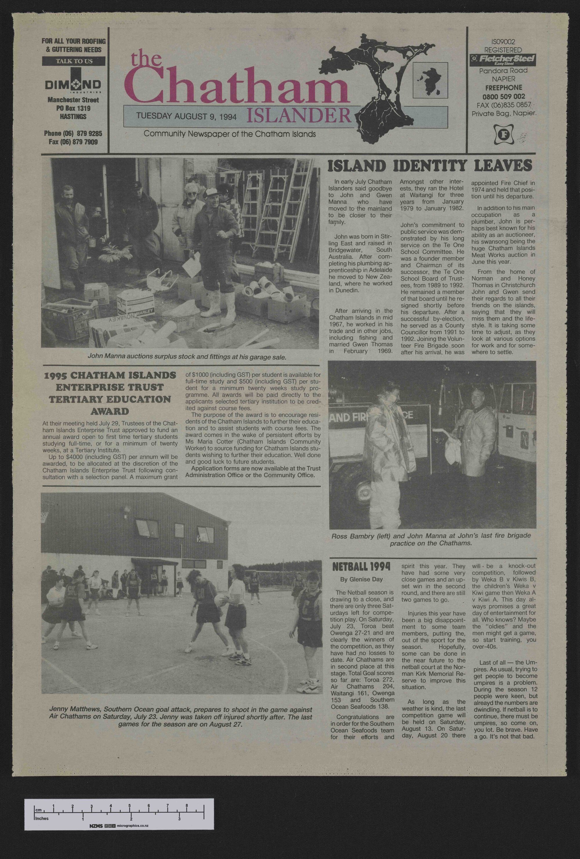 1994-08-09 Chatham Islander