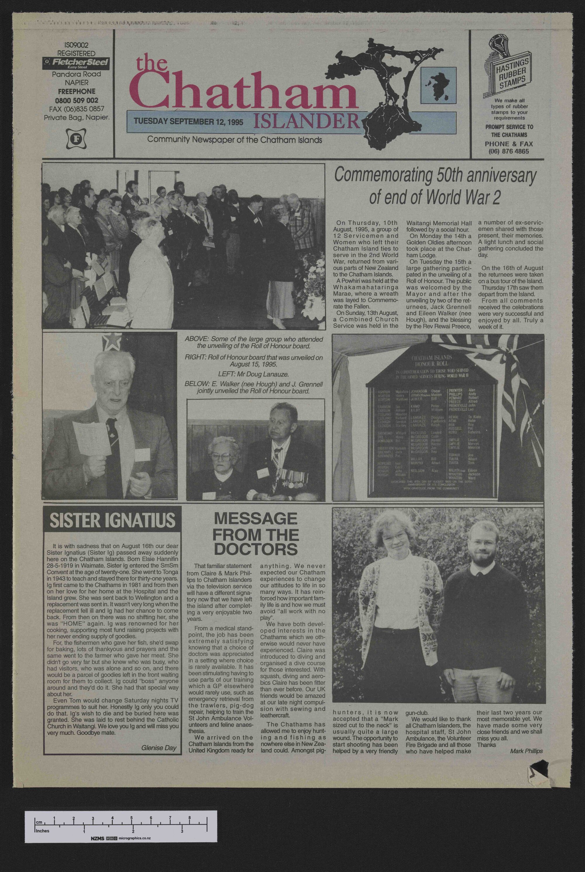 1995-09-12 Chatham Islander