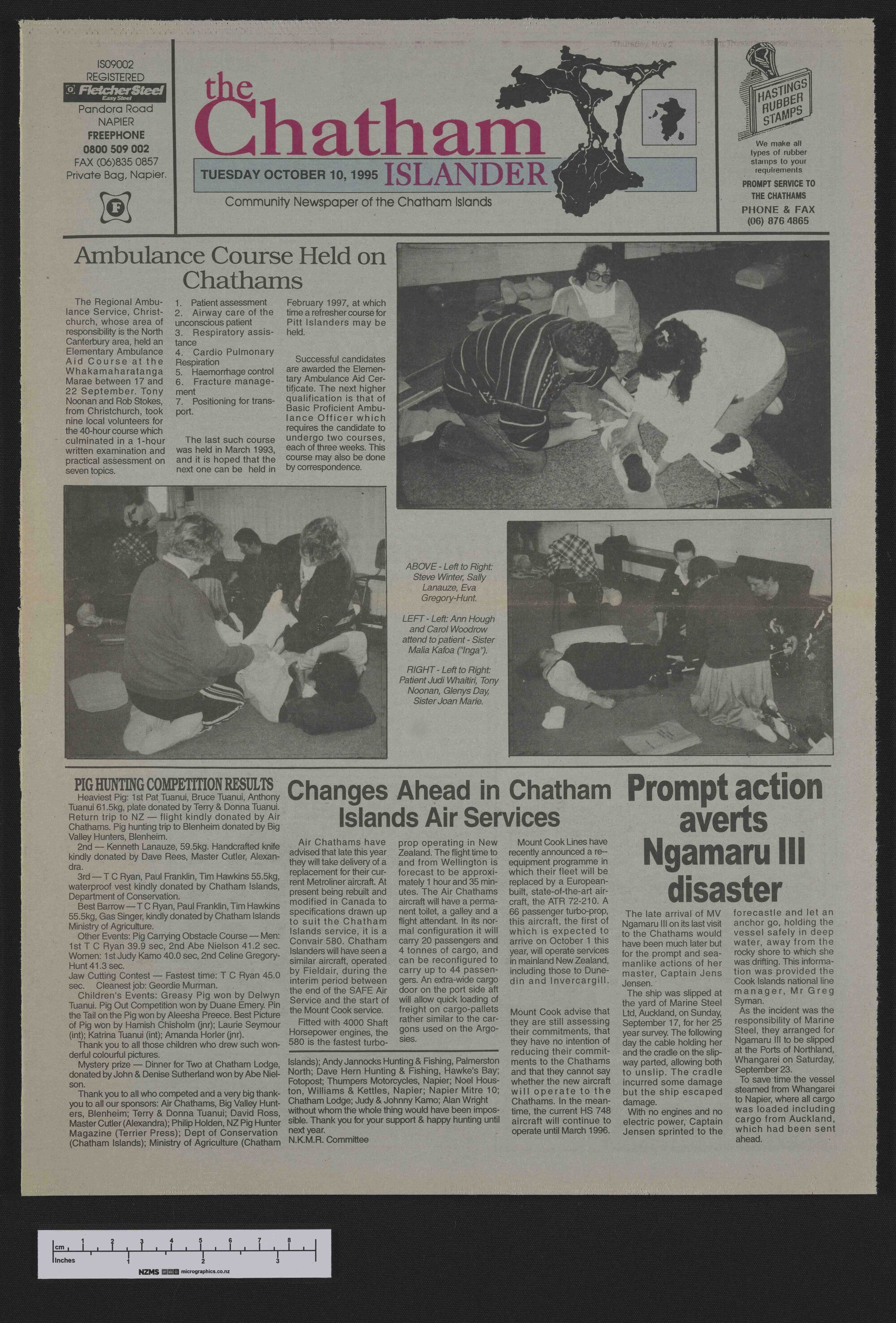 1995-10-10 Chatham Islander