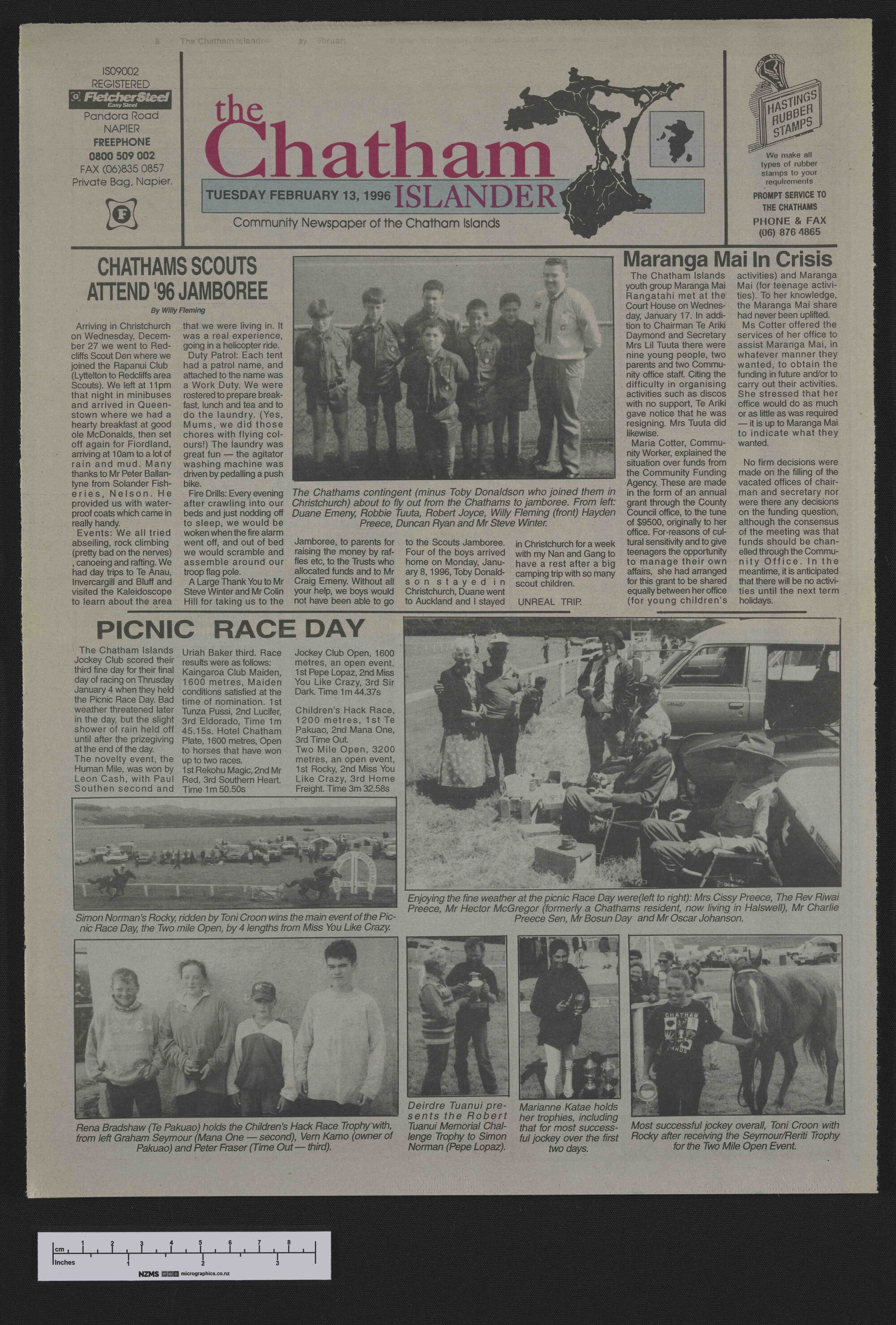 1996-02-13 Chatham Islander