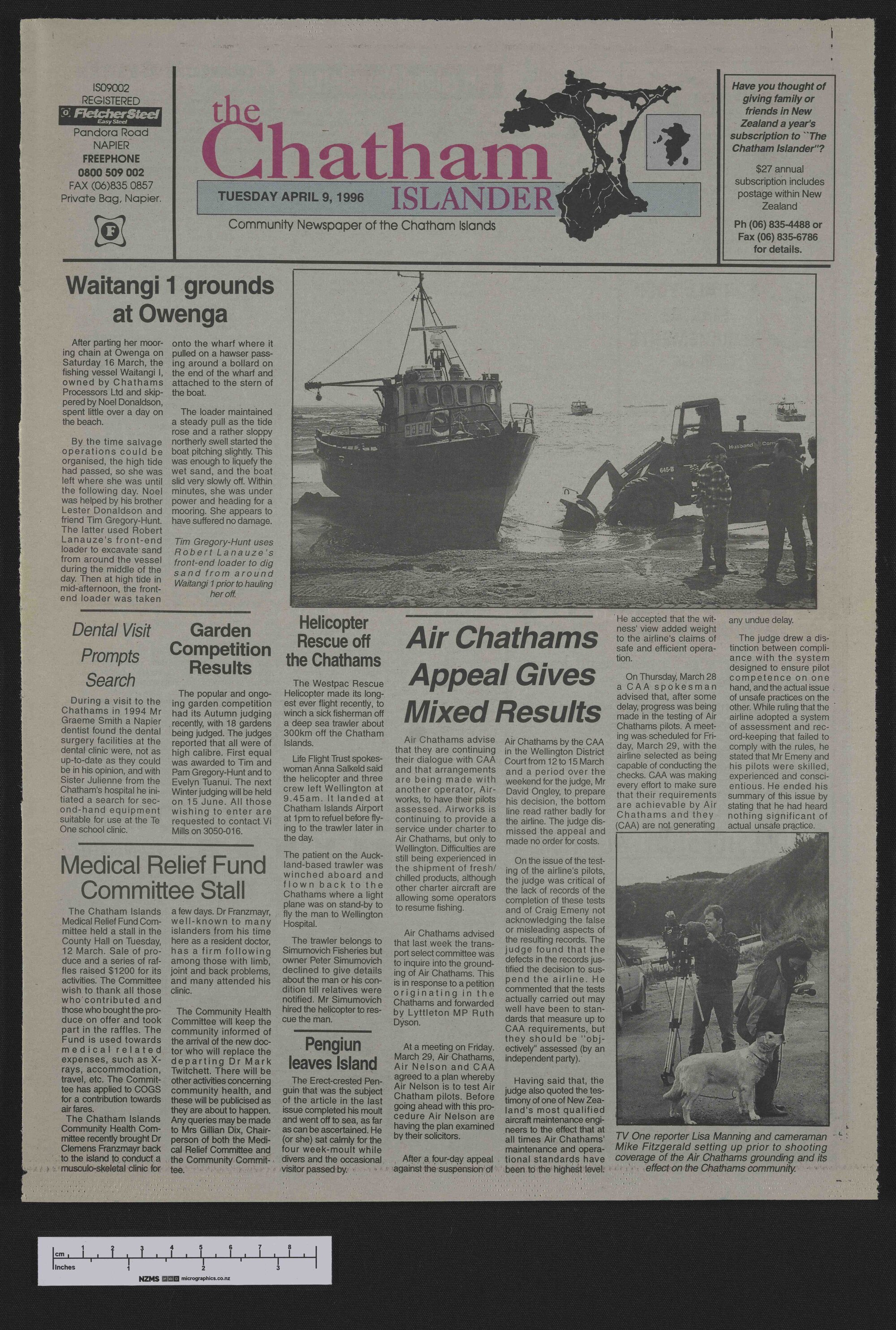 1996-04-09 Chatham Islander