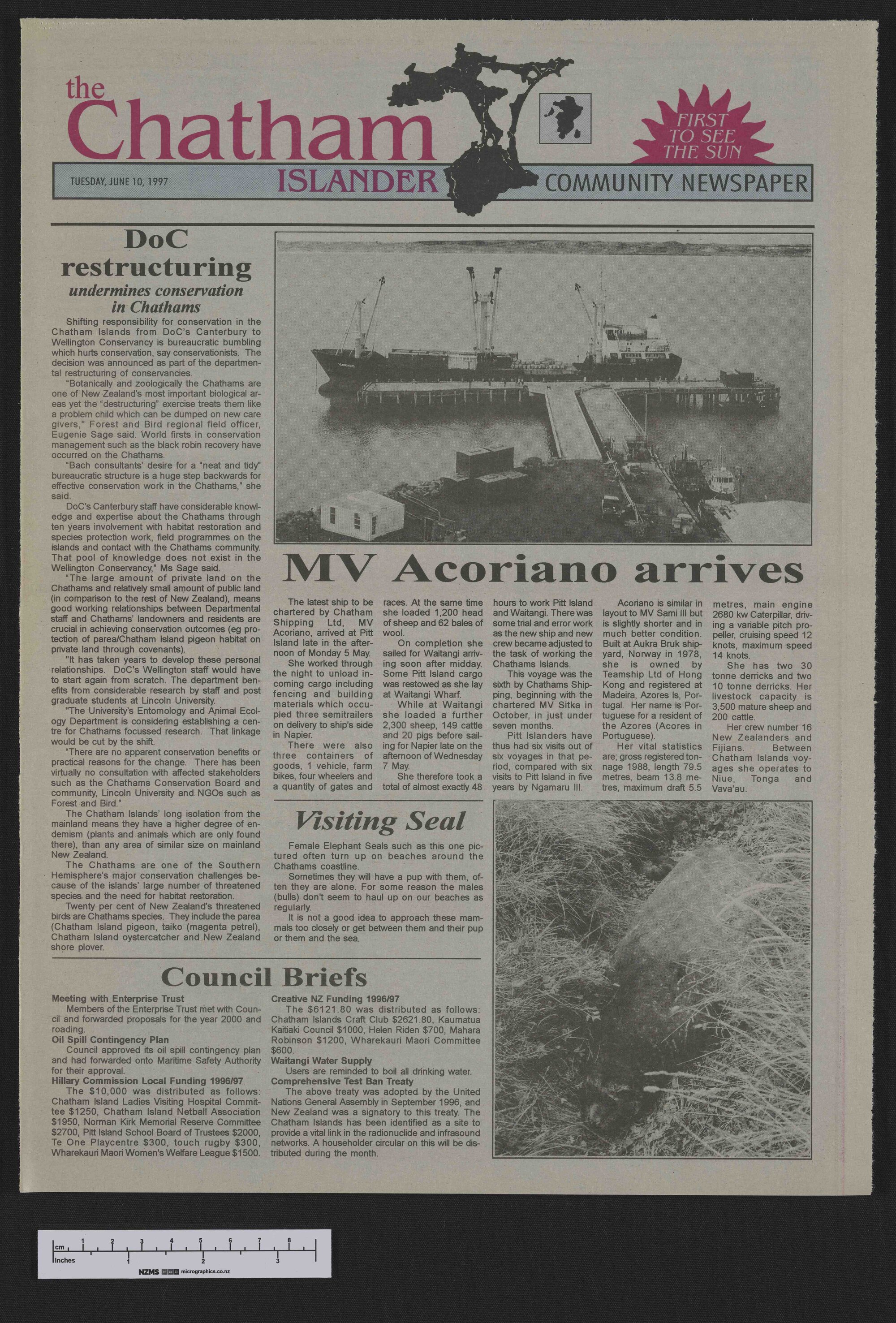 1997-06-10 Chatham Islander