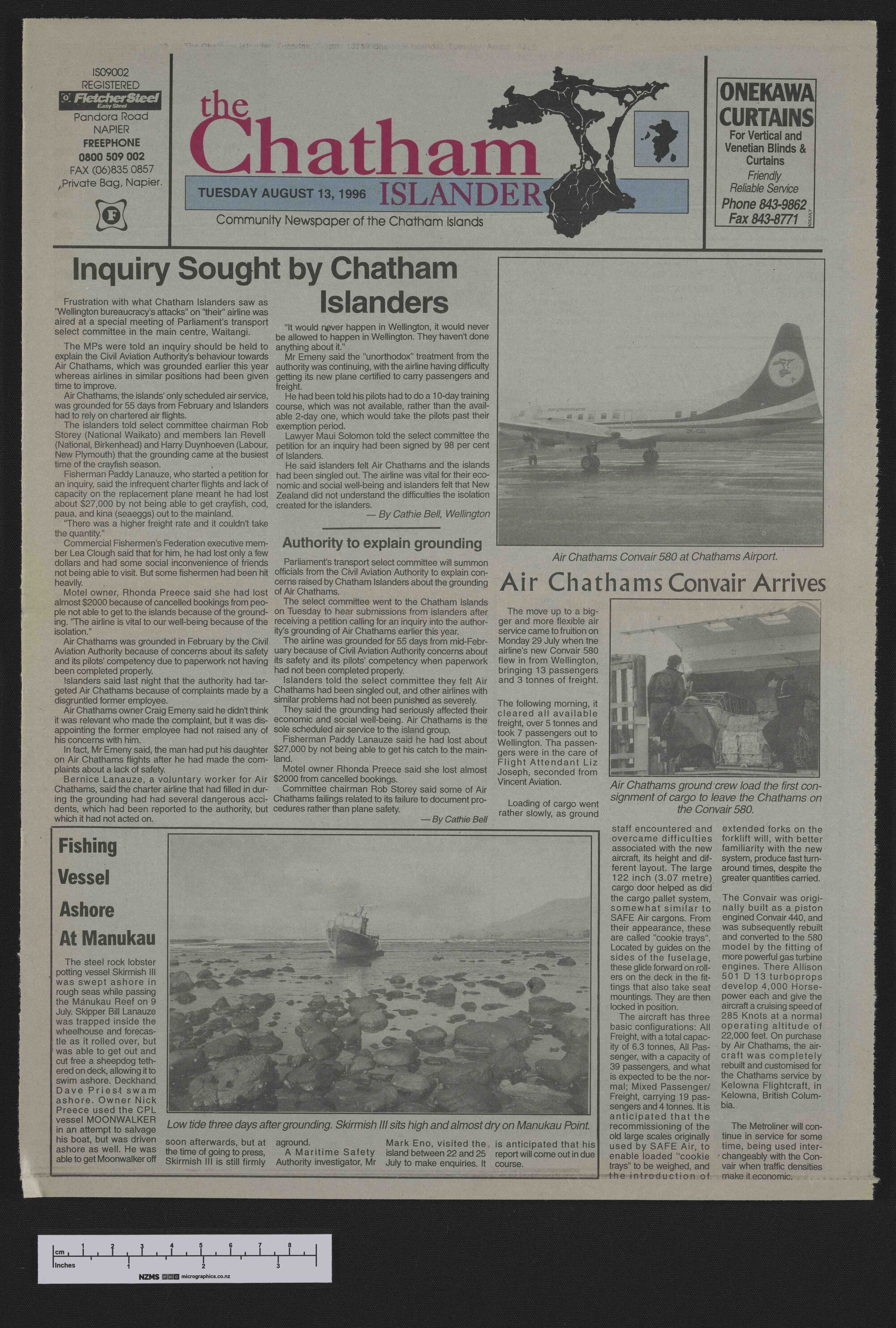 1996-08-13 Chatham Islander