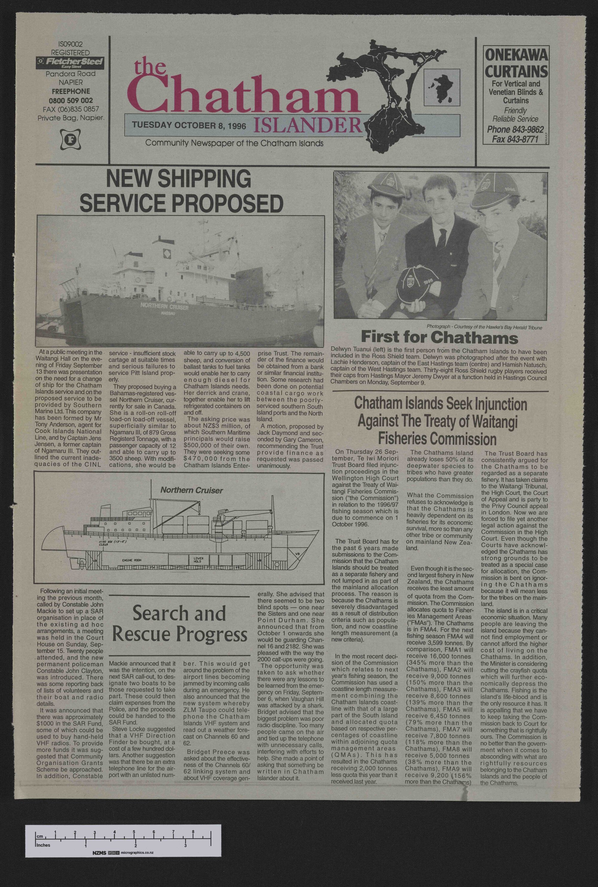 1996-10-08 Chatham Islander