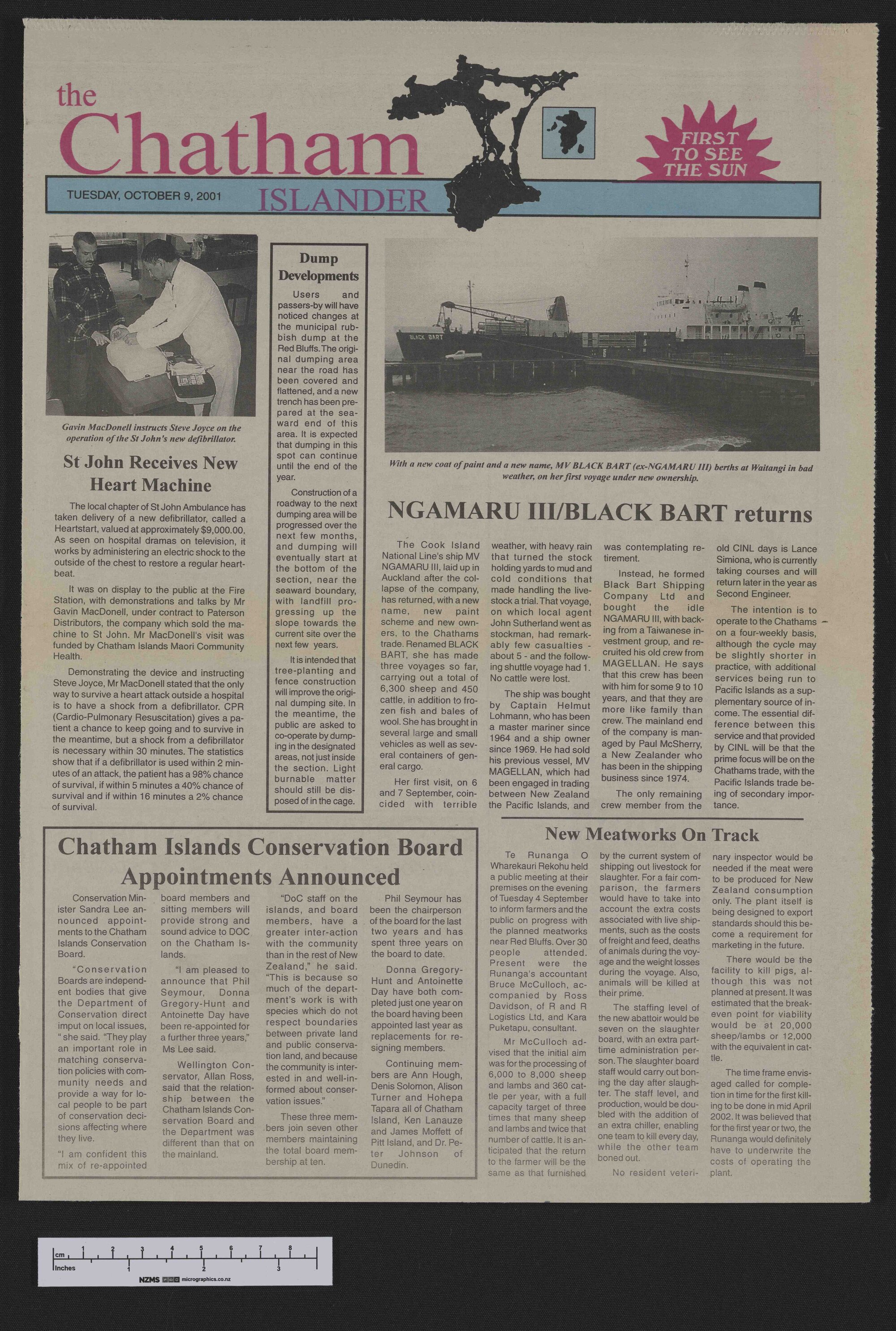2001-10-09 Chatham Islander