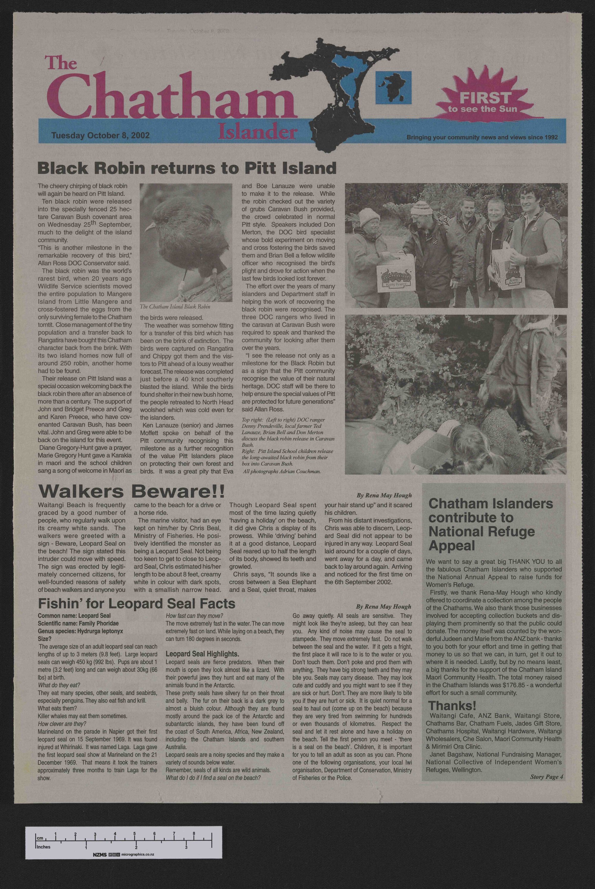 2002-10-08 Chatham Islander