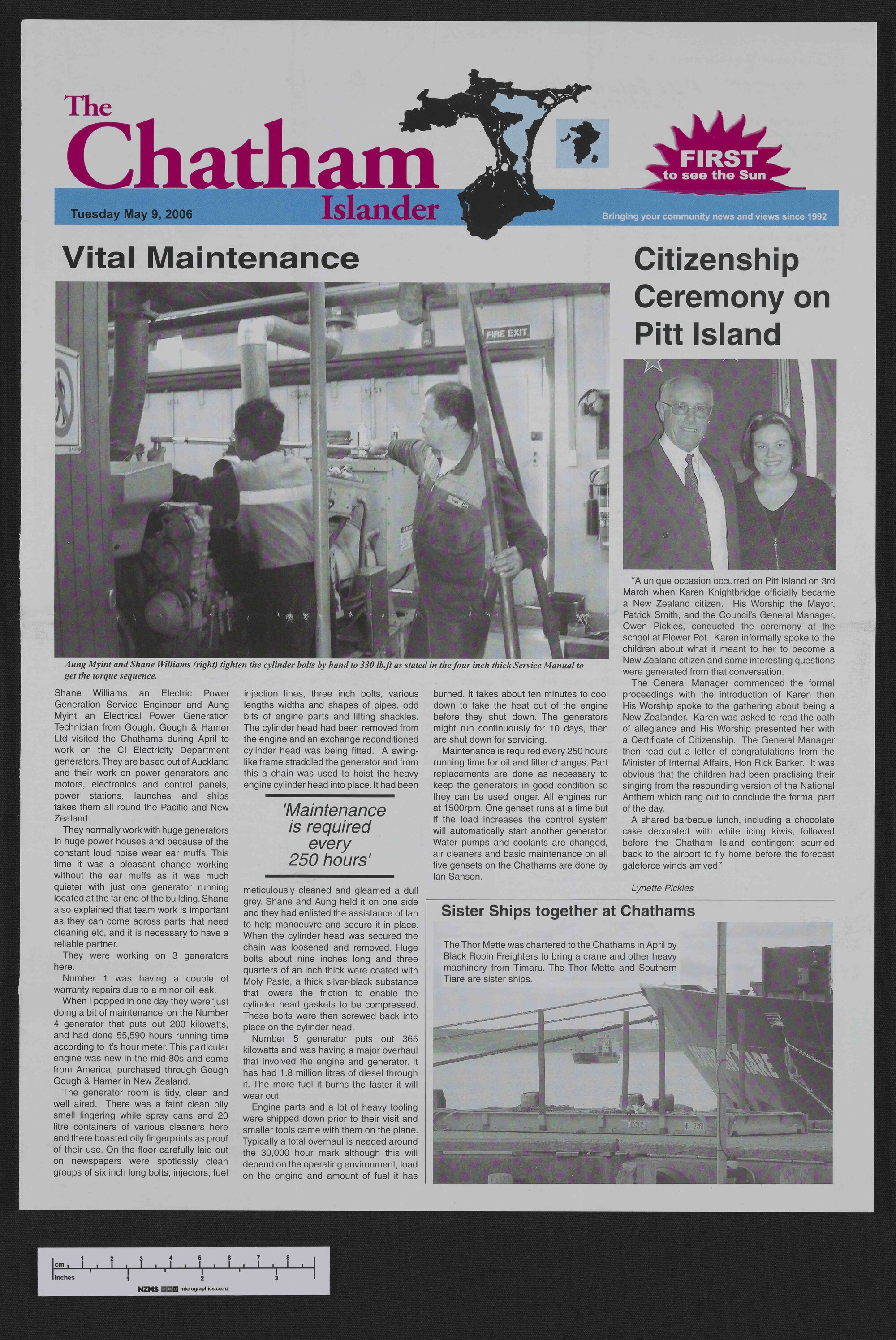 2006-05-09 Chatham Islander