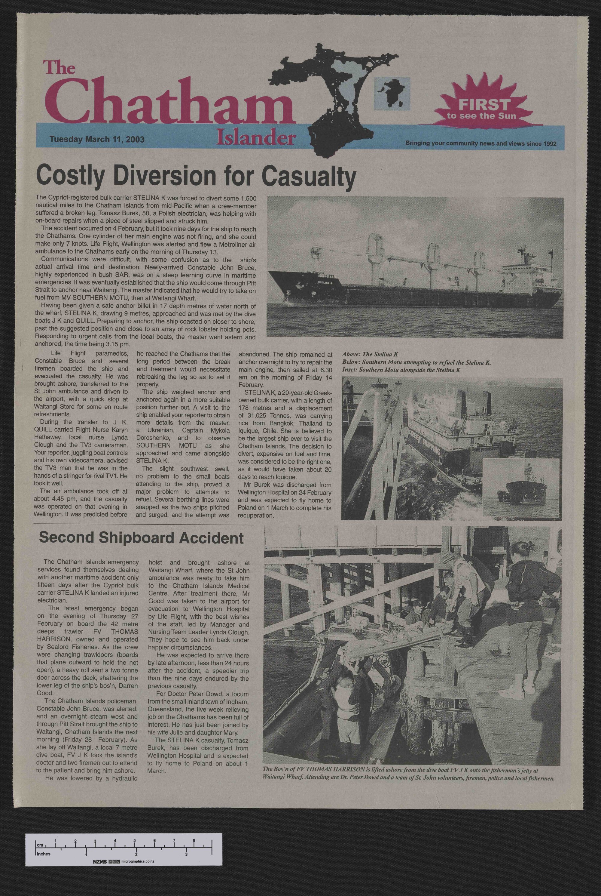 2003-03-11 Chatham Islander