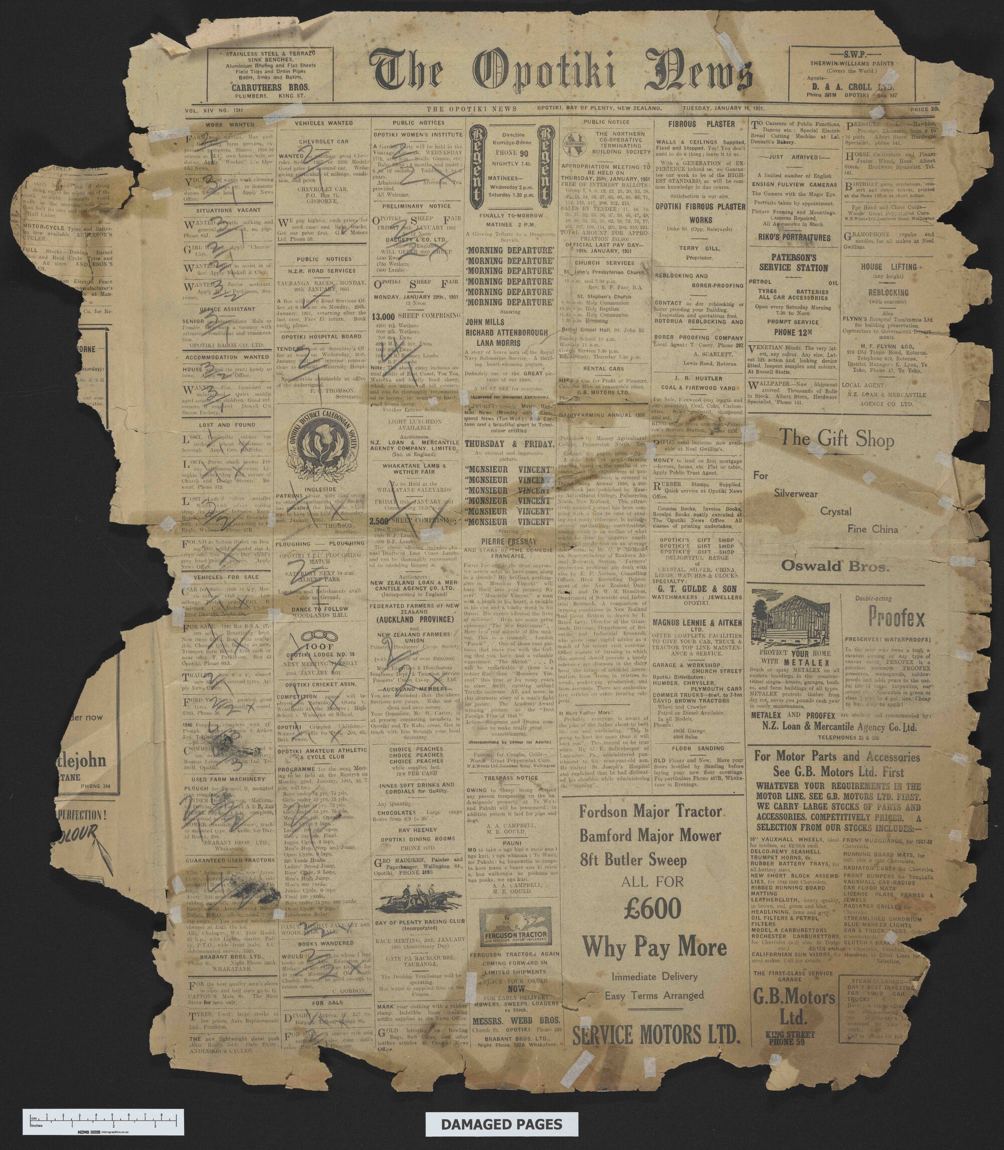1951-01-16 Opotiki News